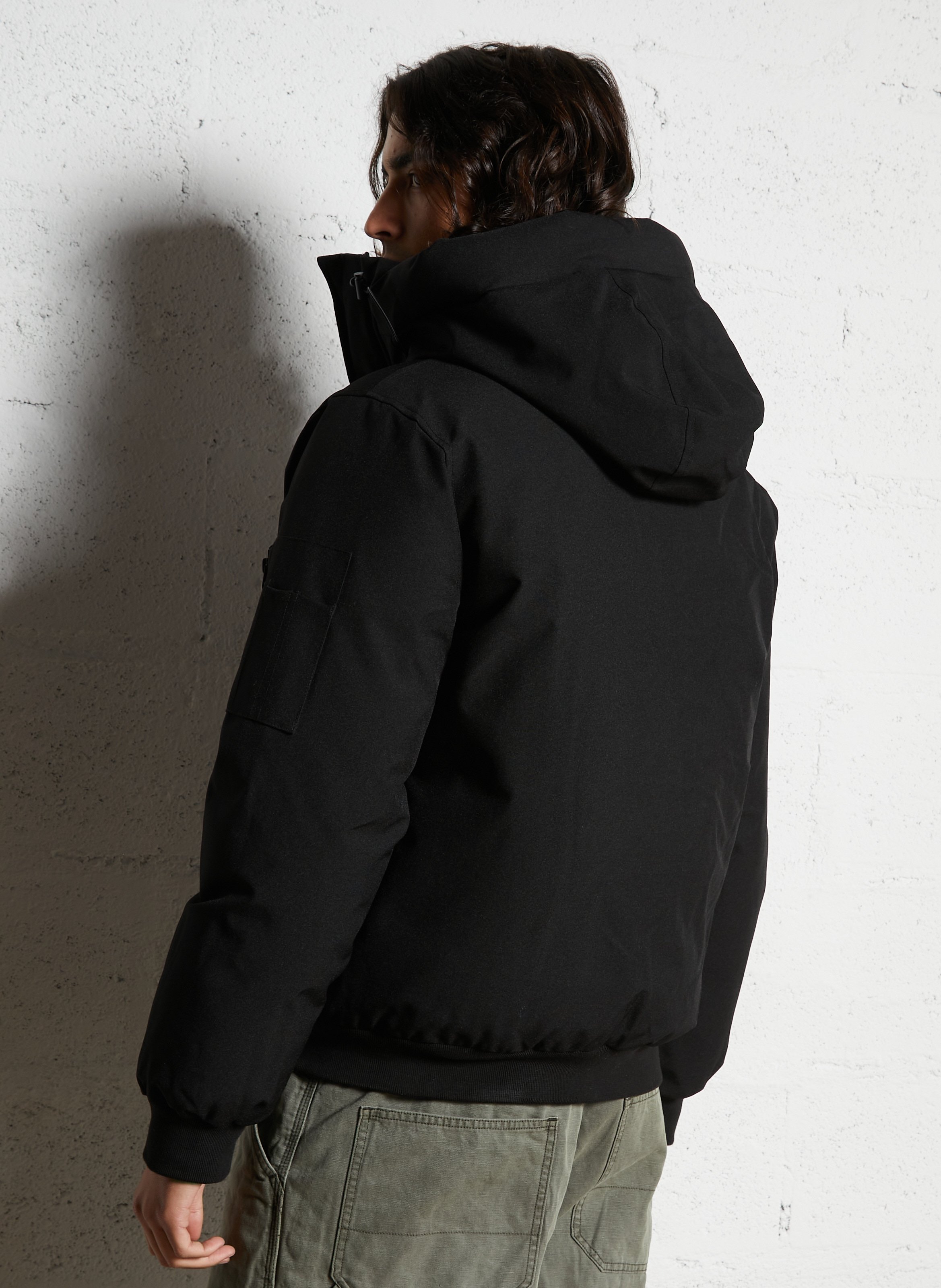 Jack met hoge kraag SCHOTT Zwart