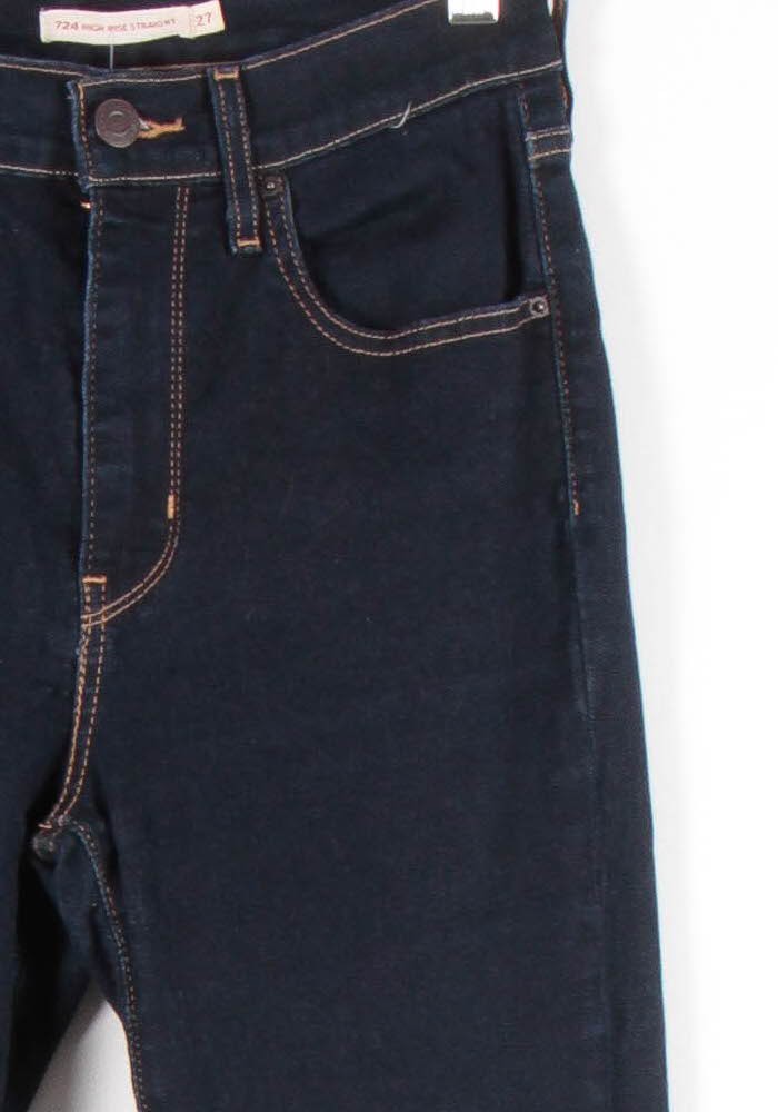 Cropped slim jeans with studs LEVI'S - Seconde main Blue