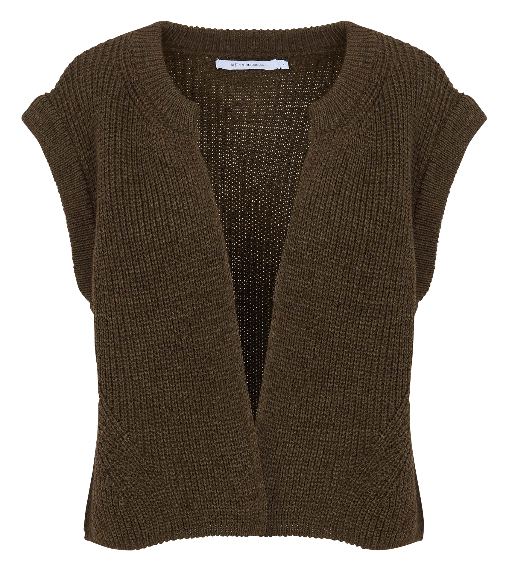 Round-neck cardigan LA FEE MARABOUTEE Green