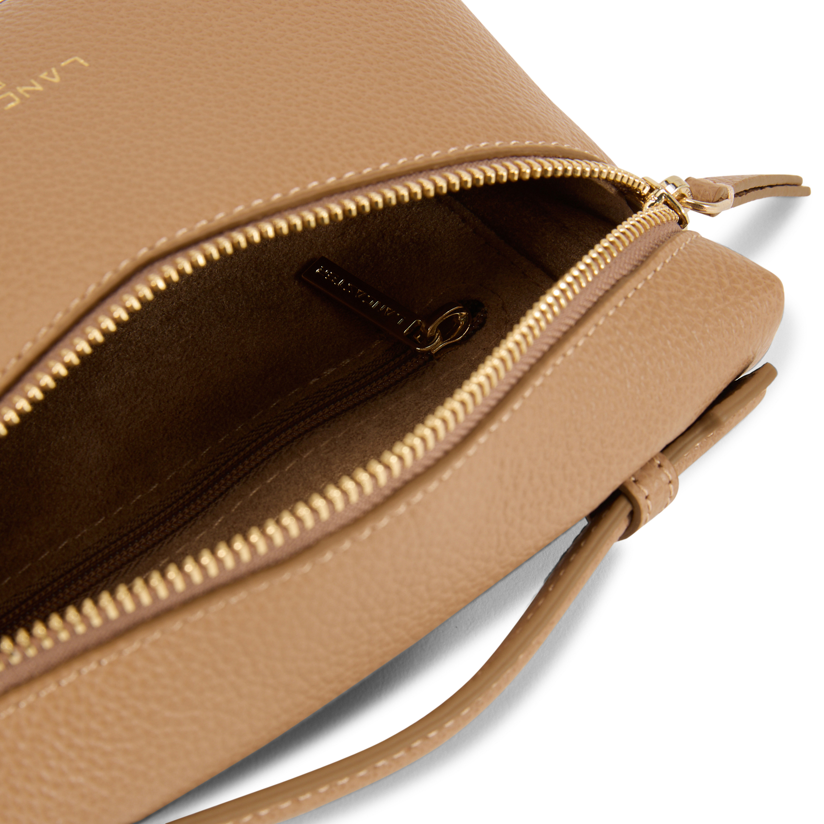 Sac bandoulière en cuir LANCASTER PARIS Beige