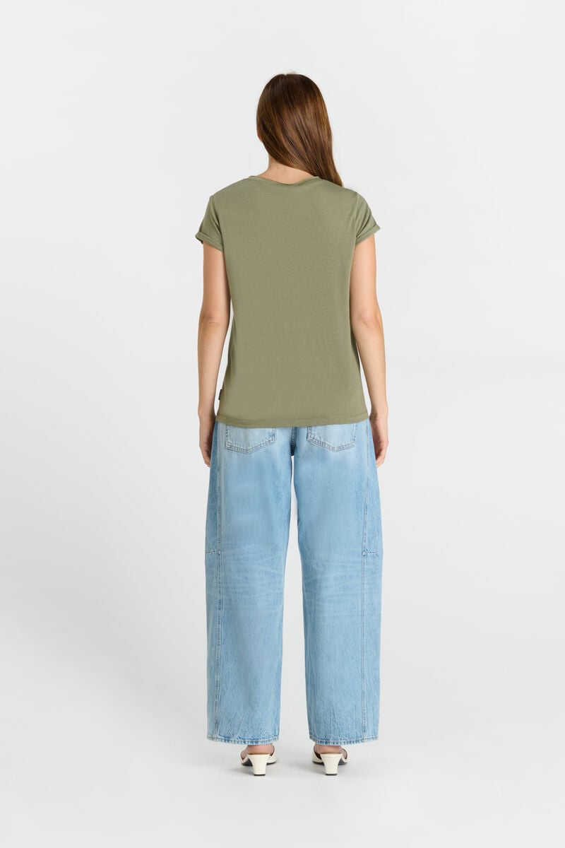 Tommy Badge T-shirt LE TEMPS DES CERISES Khaki