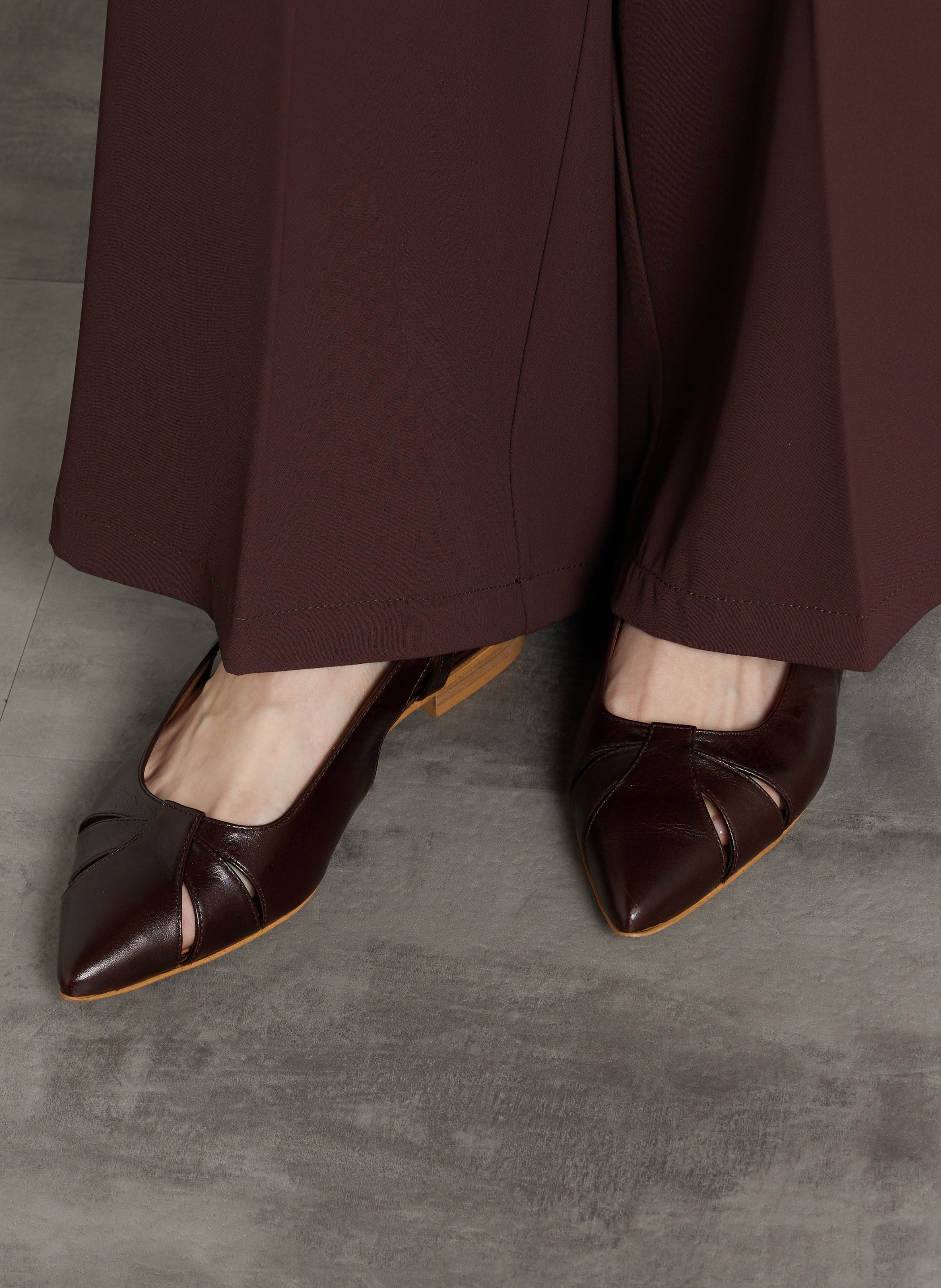 Leren sandalen MAISON 123 Bruin