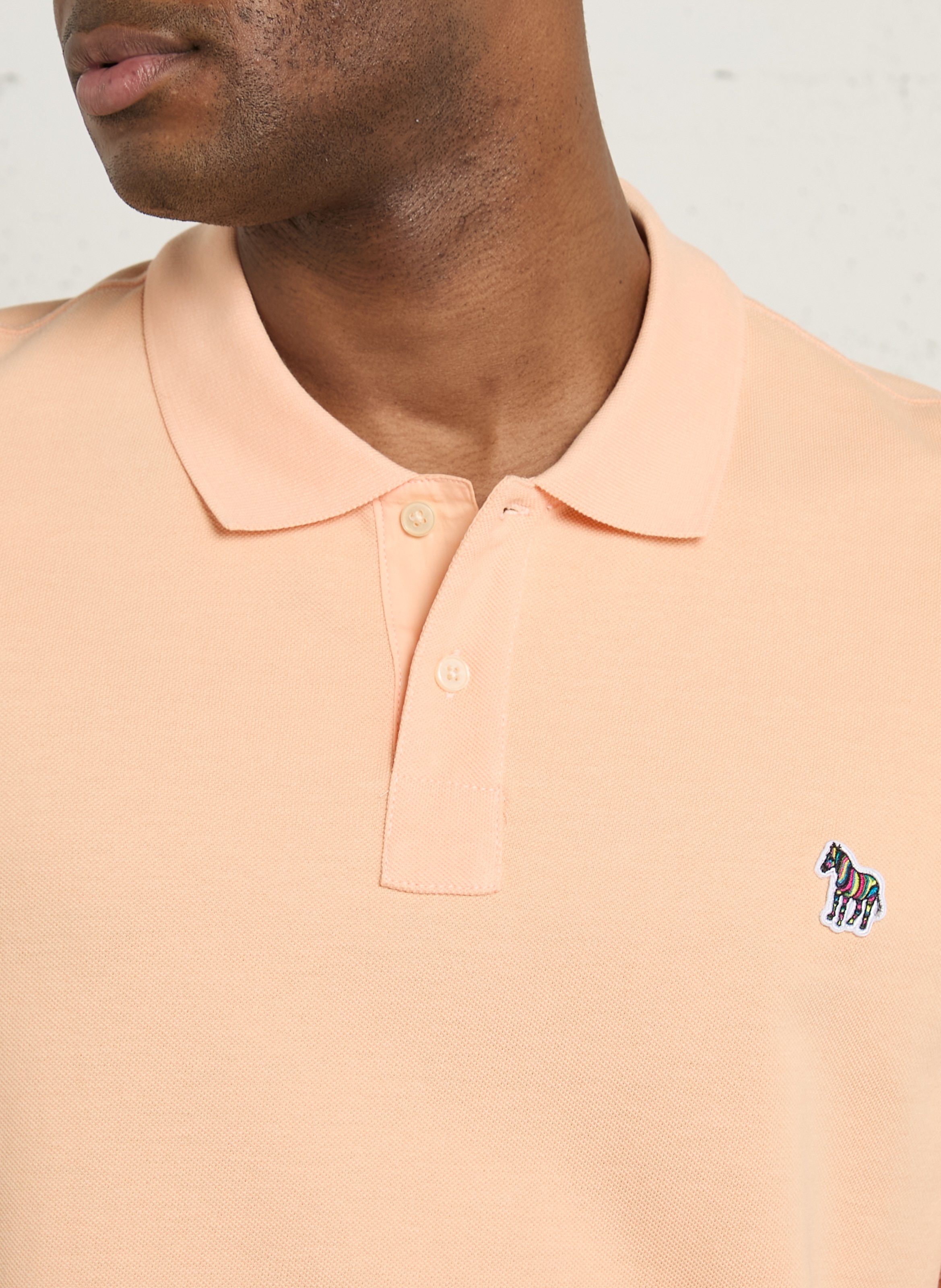 Straight organic cotton polo shirt PAUL SMITH Orange