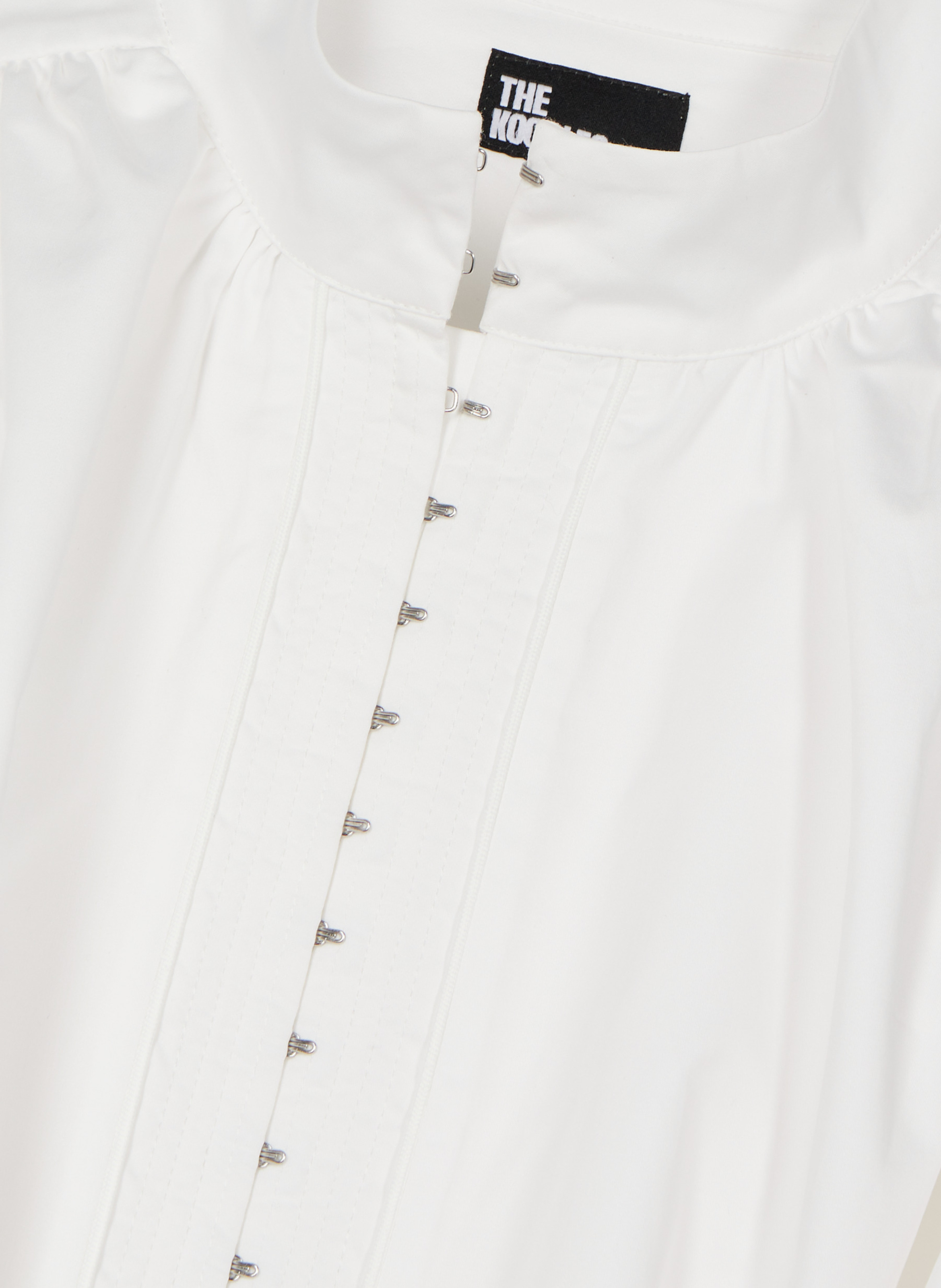 Robe courte en coton THE KOOPLES Blanc