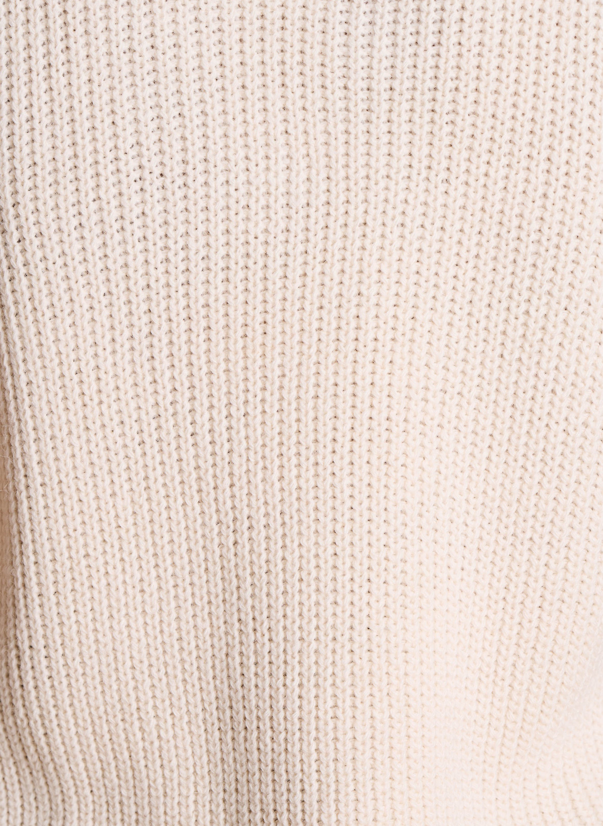 Pullover mit V-Ausschnitt LA FEE MARABOUTEE Weiss