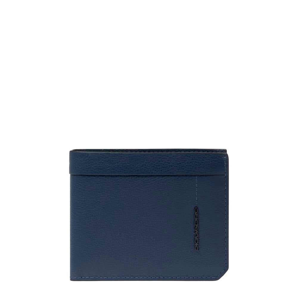 Babylon leather wallet PIQUADRO Blue