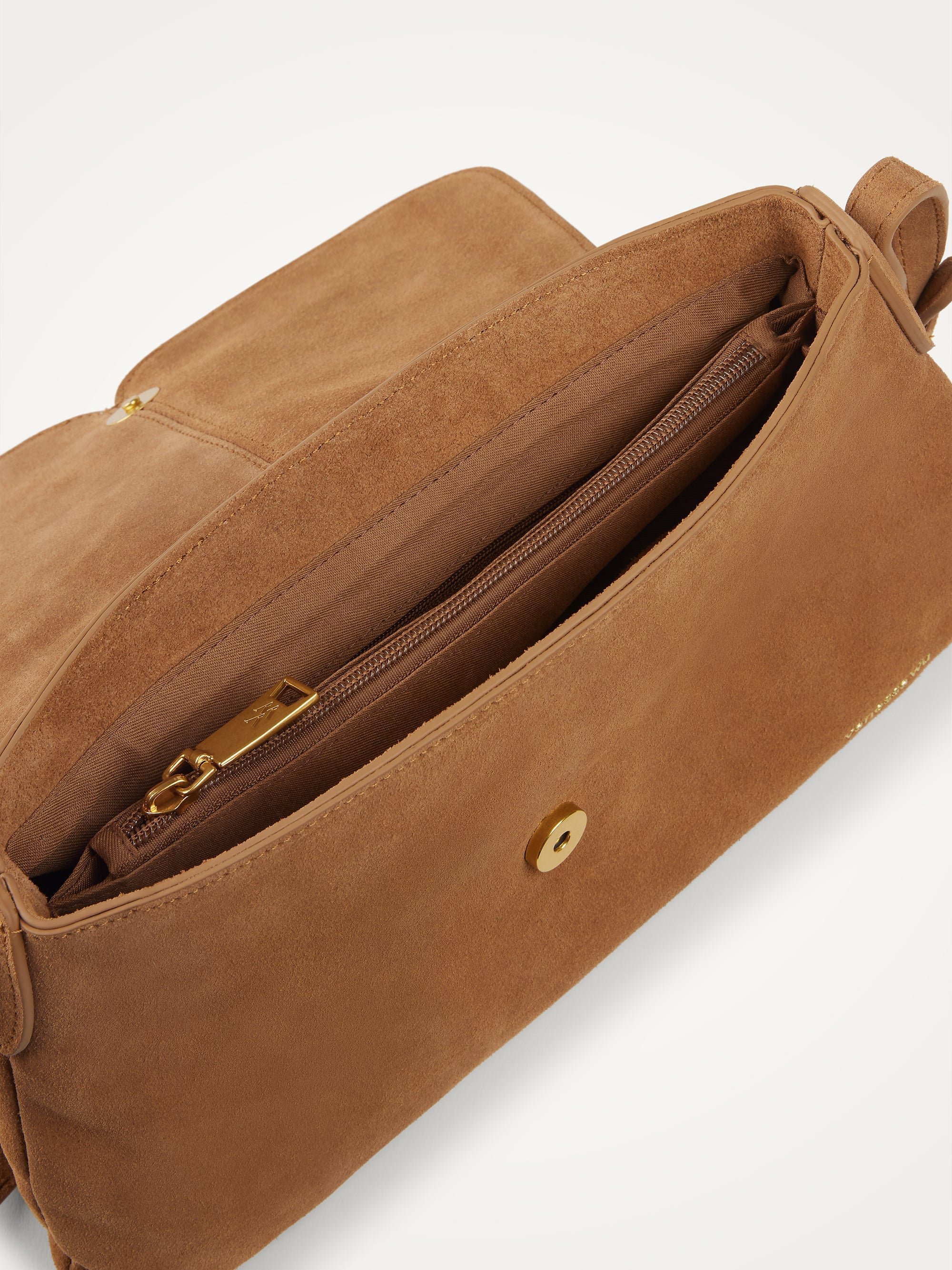 Crossbody bag with flap VANESSA WU Brown