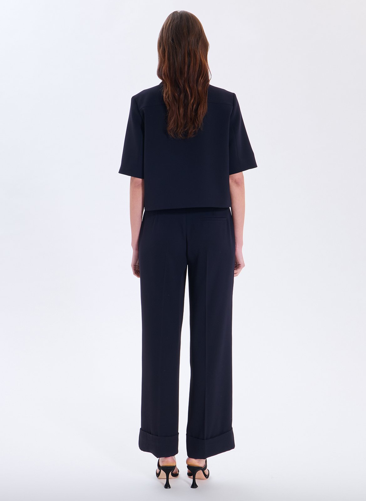 Loose short shirt Blue