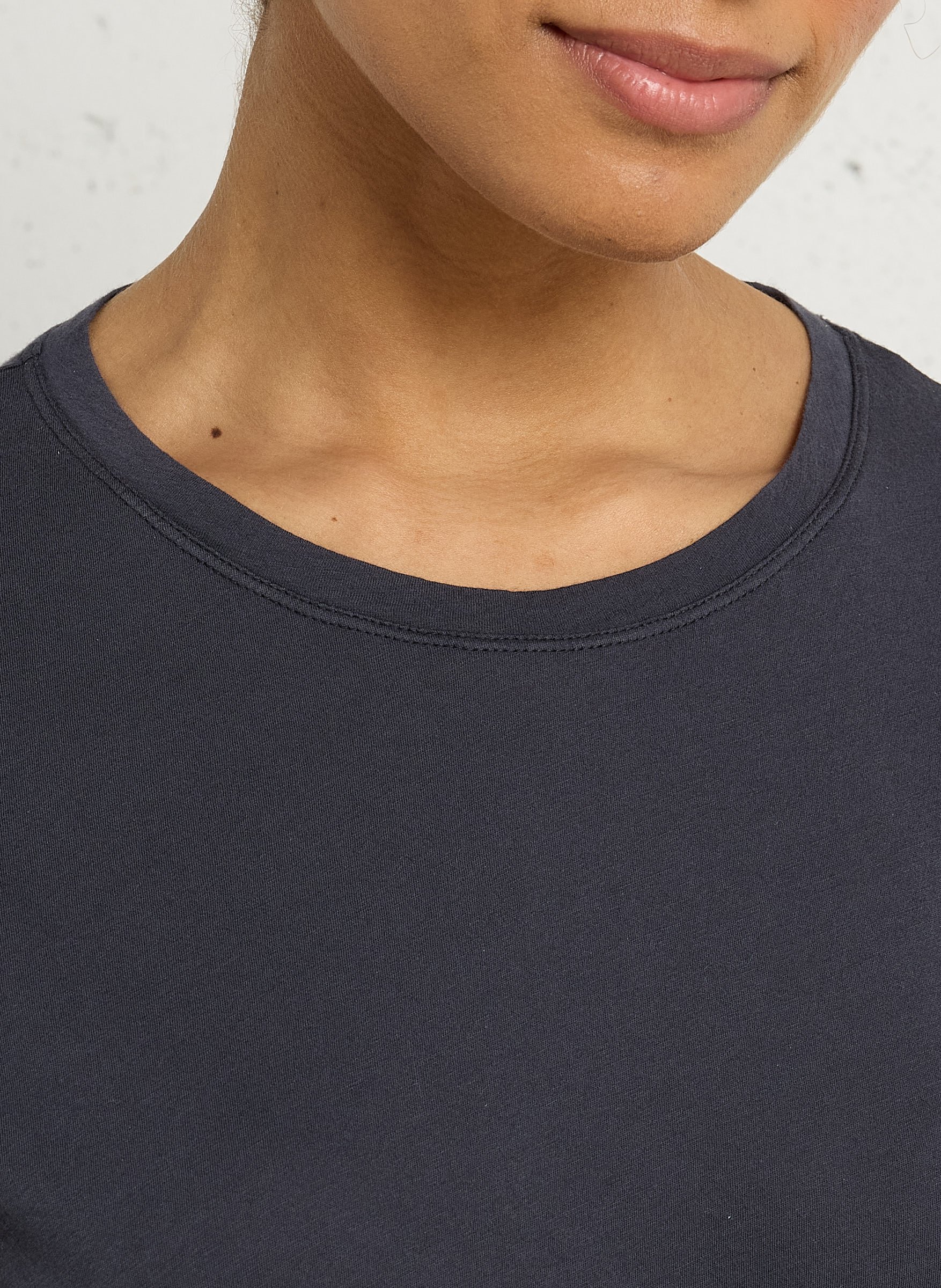 Tee-shirt droit en coton HARTFORD Noir