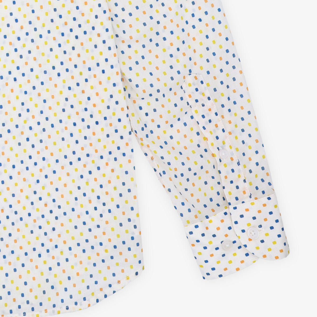 Long-sleeved printed cotton shirt SERGE BLANCO Multicolored