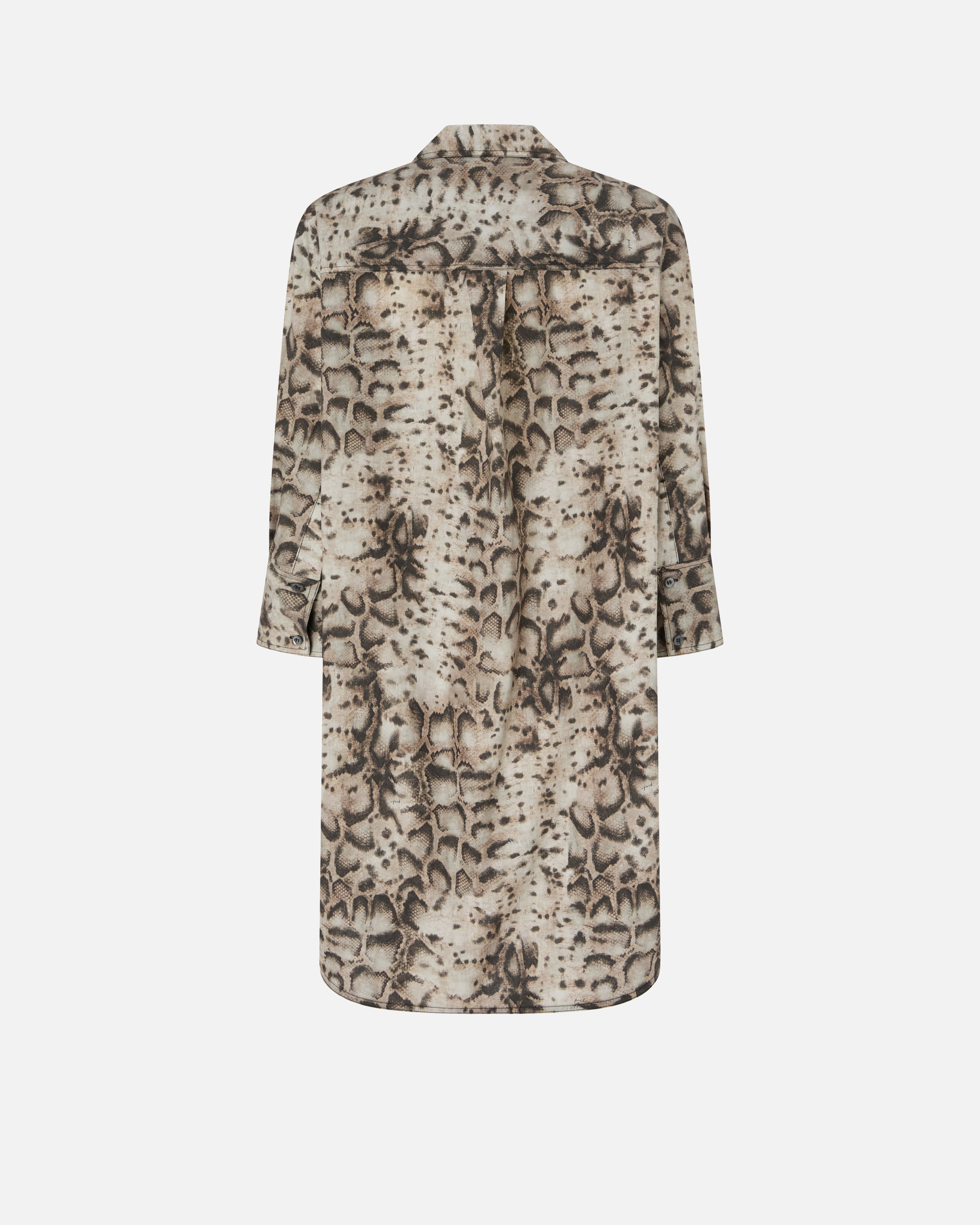 Robe courte avec imprimé serpent et liens à nouer à l'encolure PINKO Multicolore