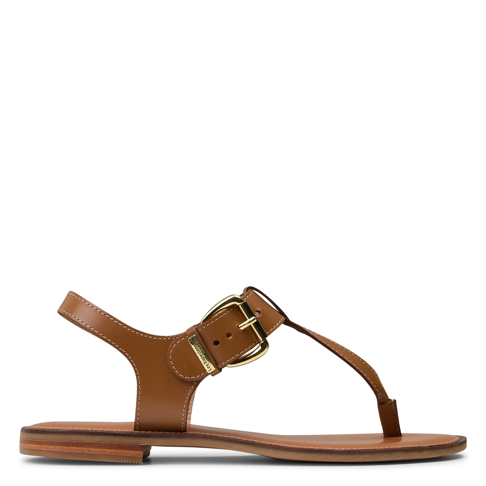 Avarca Berlin - Flache Ledersandalen mit Samt LES TROPEZIENNES PAR M.BELARBI