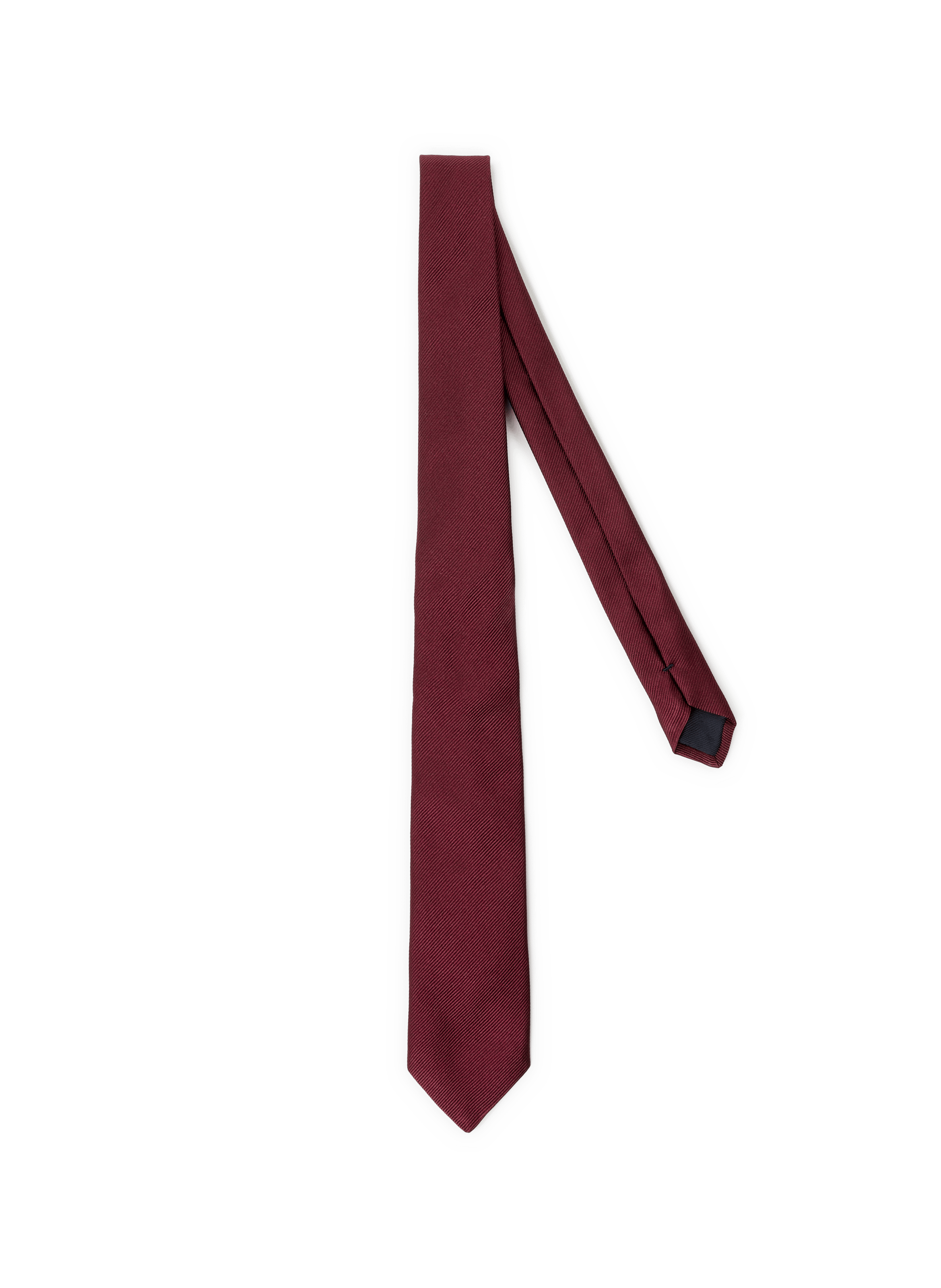 Solid silk tie  E amaranto