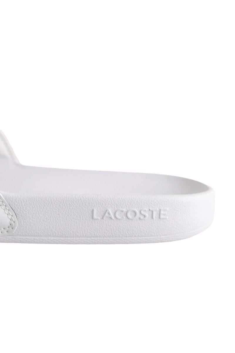 Faux leather sandals LACOSTE - SECONDE MAIN White