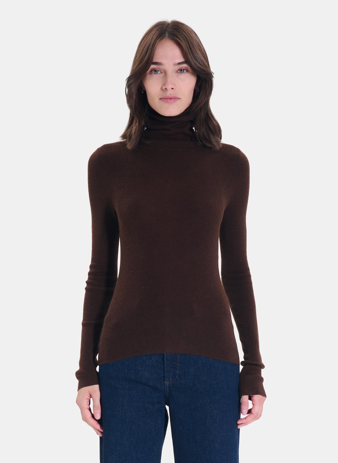Rollkragenpullover ZAPA Braun
