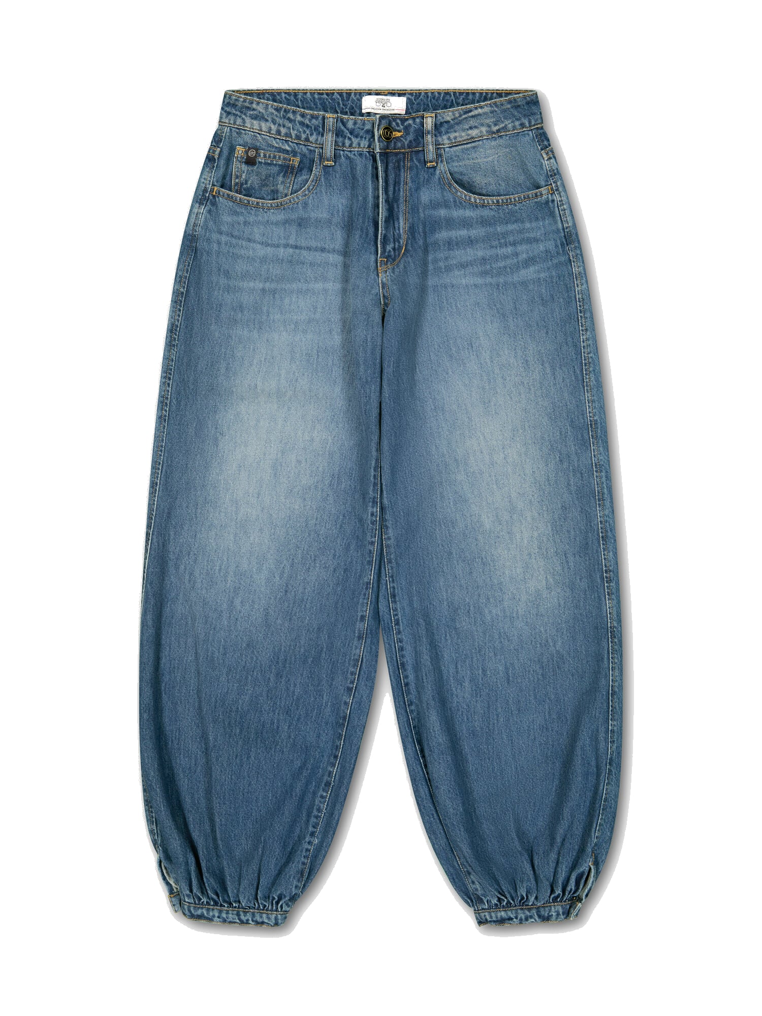 Loose-fit zip jeans LE TEMPS DES CERISES Blue