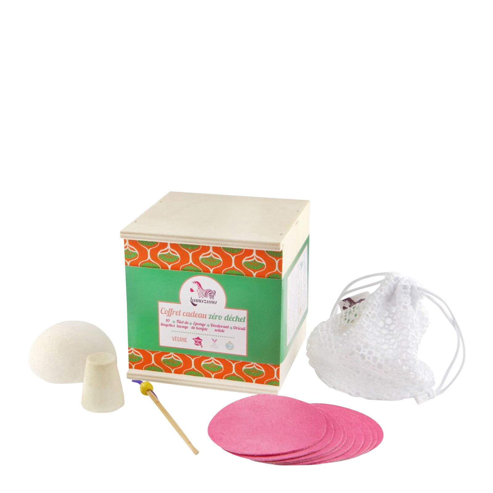 COFFRET ZERO DECHET LINGETTES DEMAQUILLANTES LAMAZUNA No color