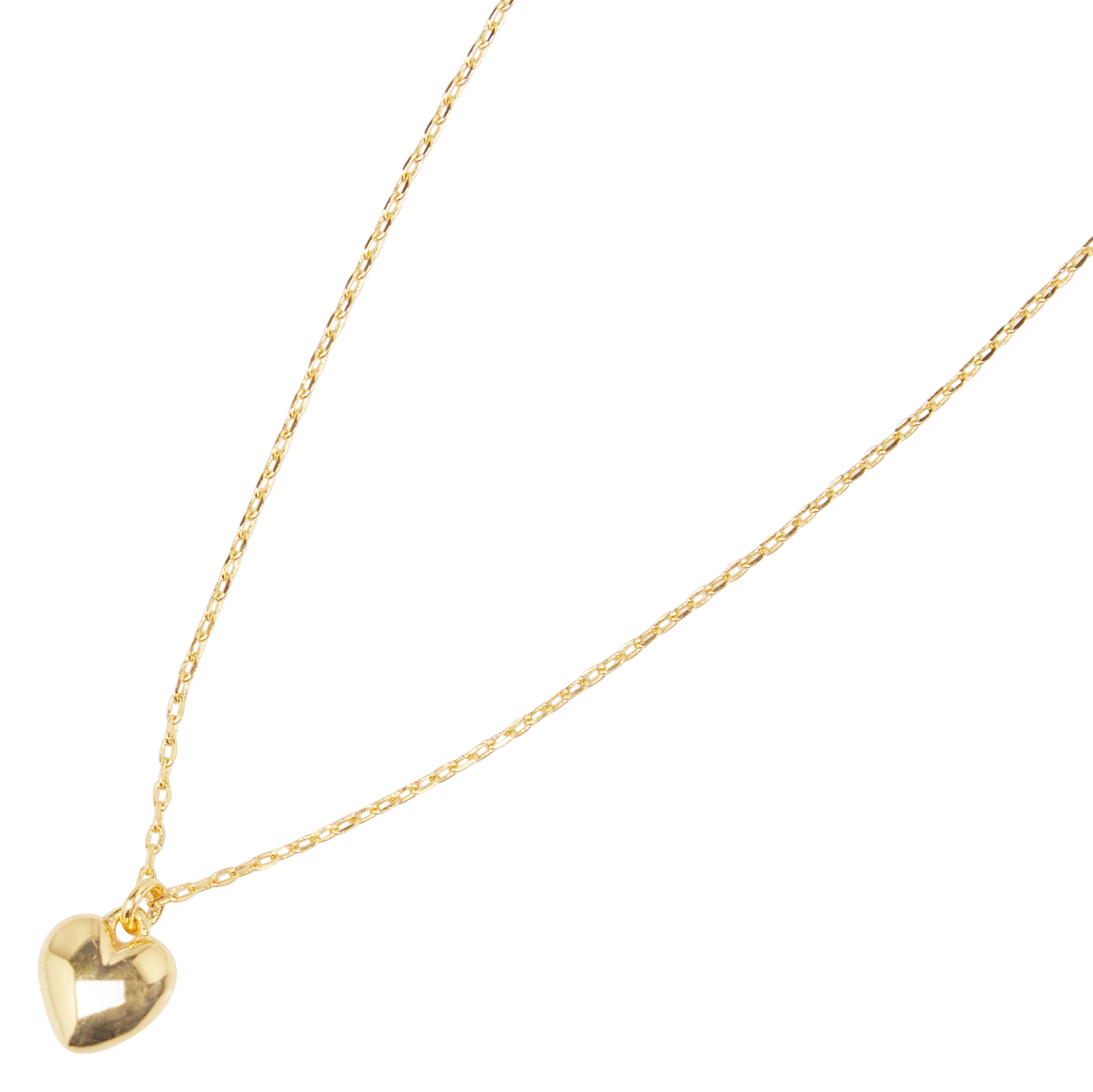 Collar con colgante de corazón FEEKA Dorado