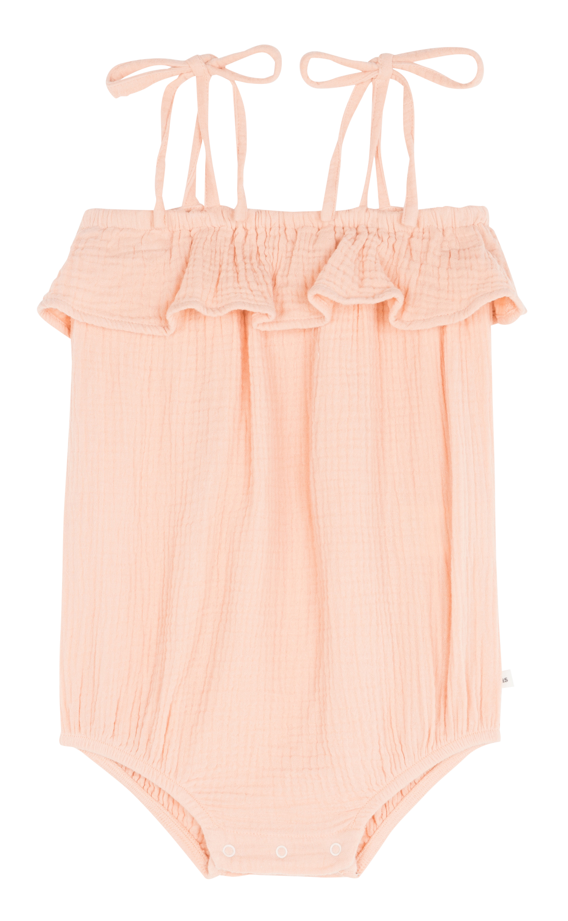 Barboteuse à volants en coton THE NEW SOCIETY Rose