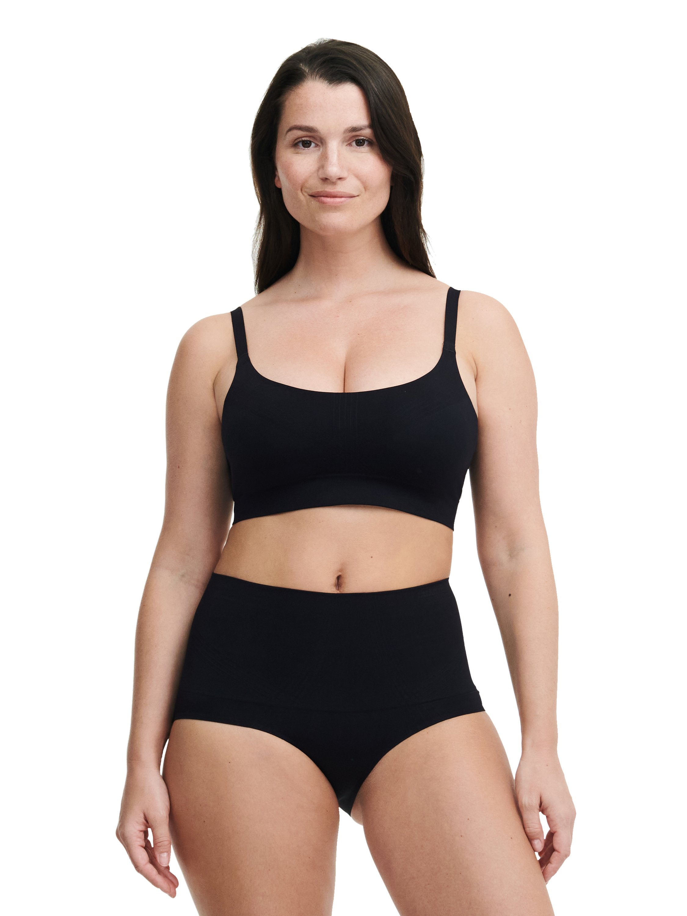Supportive wireless shaping bra Black
