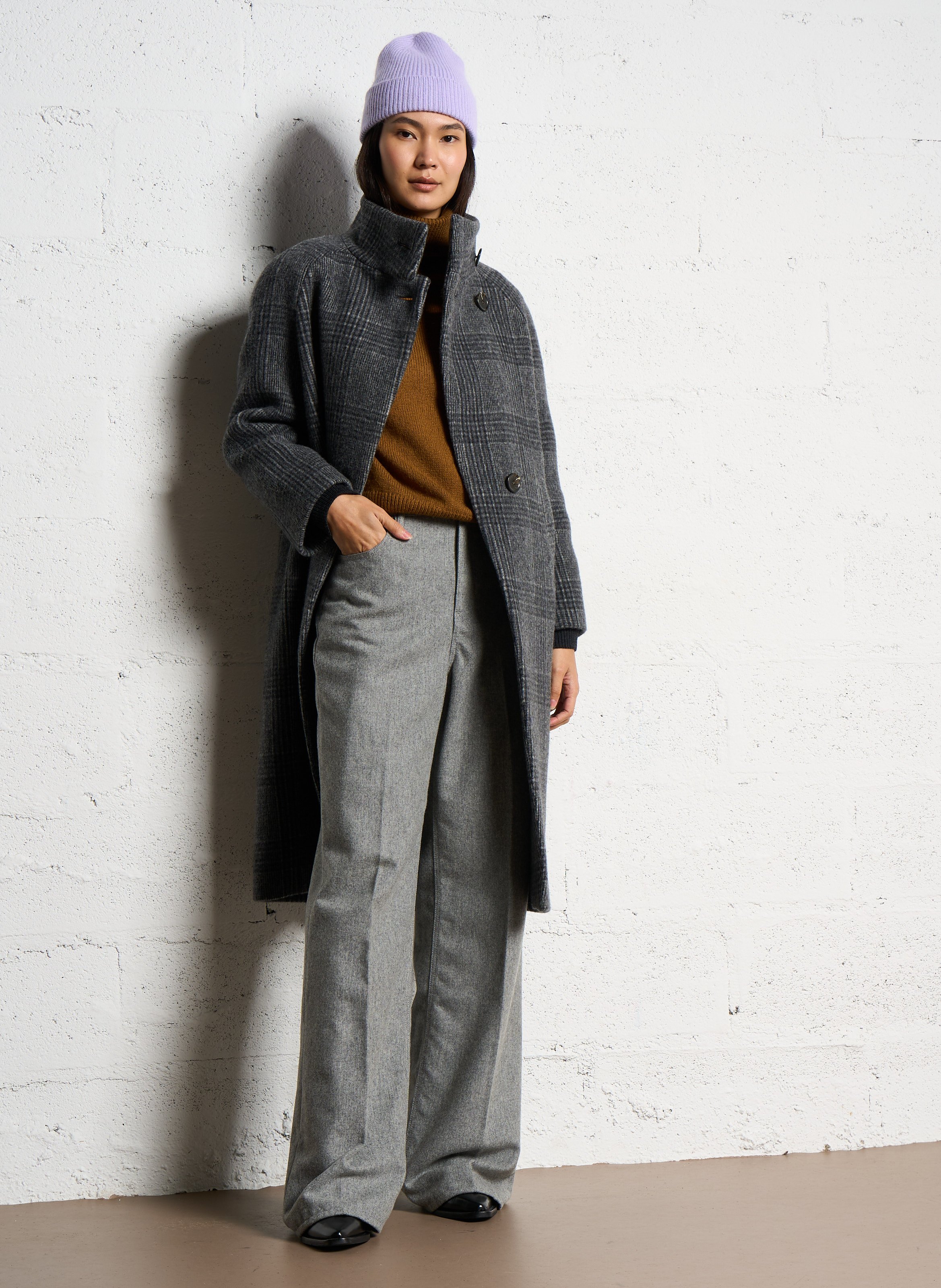 Declic - Weite Hose aus Wollmix LAURENCE BRAS Grau