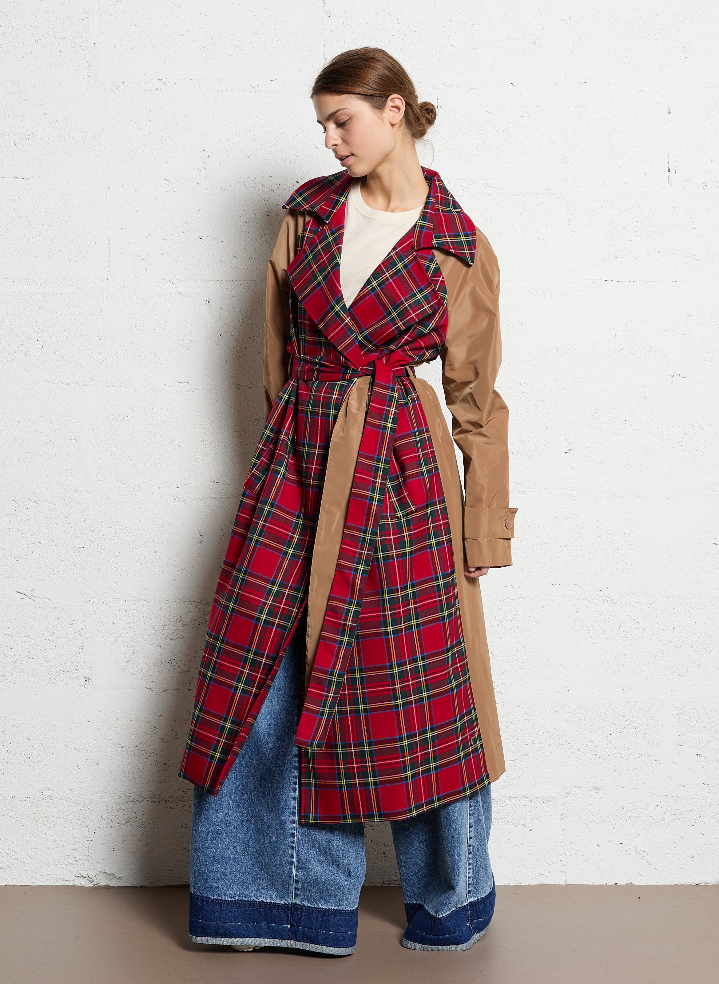 Trench coat with tailored collar IMPERIAL Multicolored