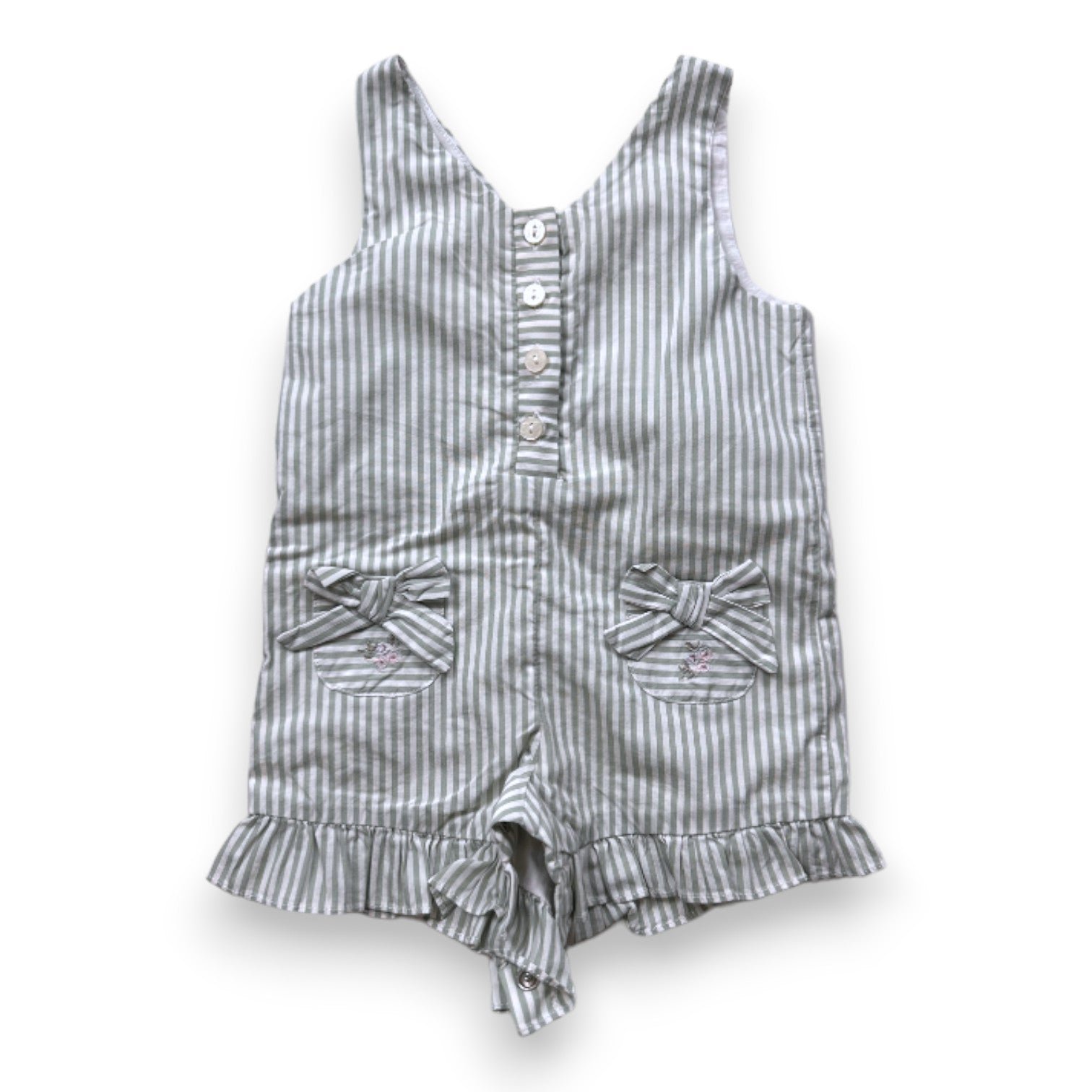 Green baby overalls - 6 months TARTINE ET CHOCOLAT - seconde-main Green