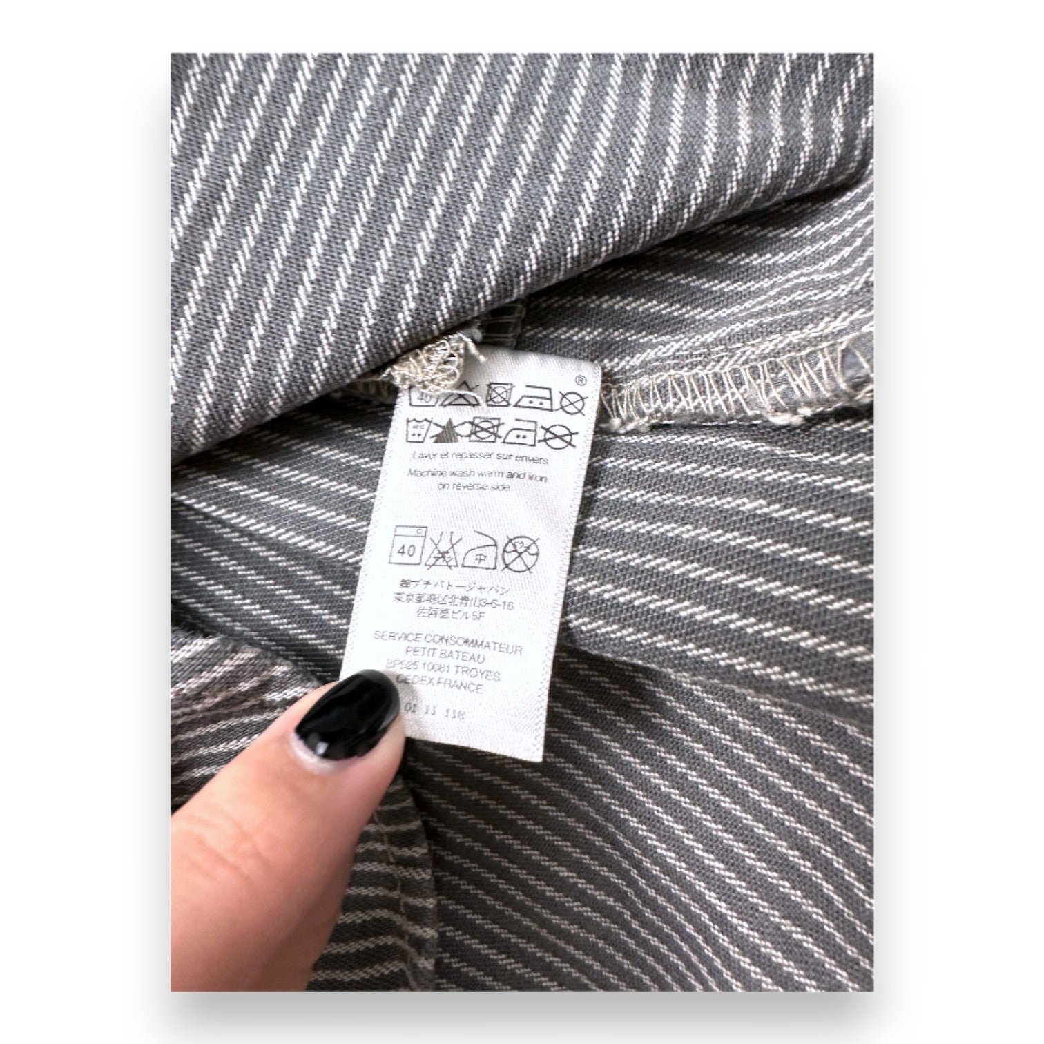 Grey baby dress - 12 months Grey