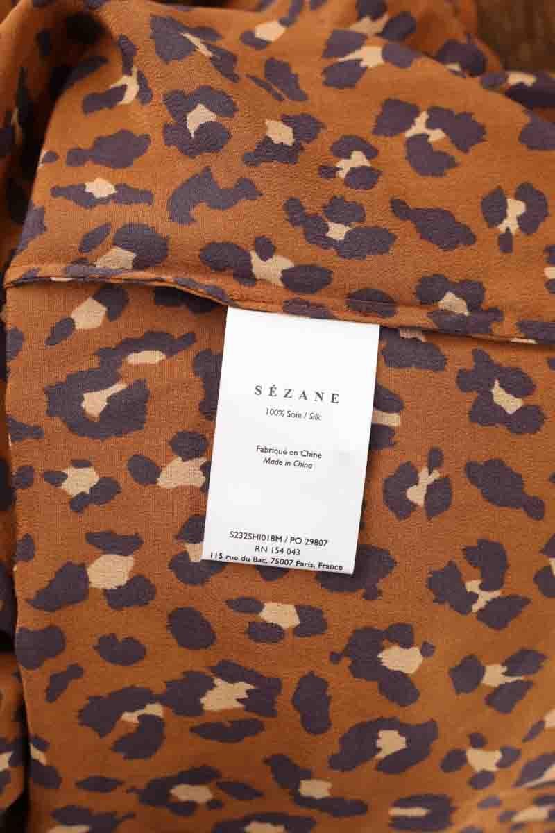Daniel silk shirt SEZANE - Seconde main Brown