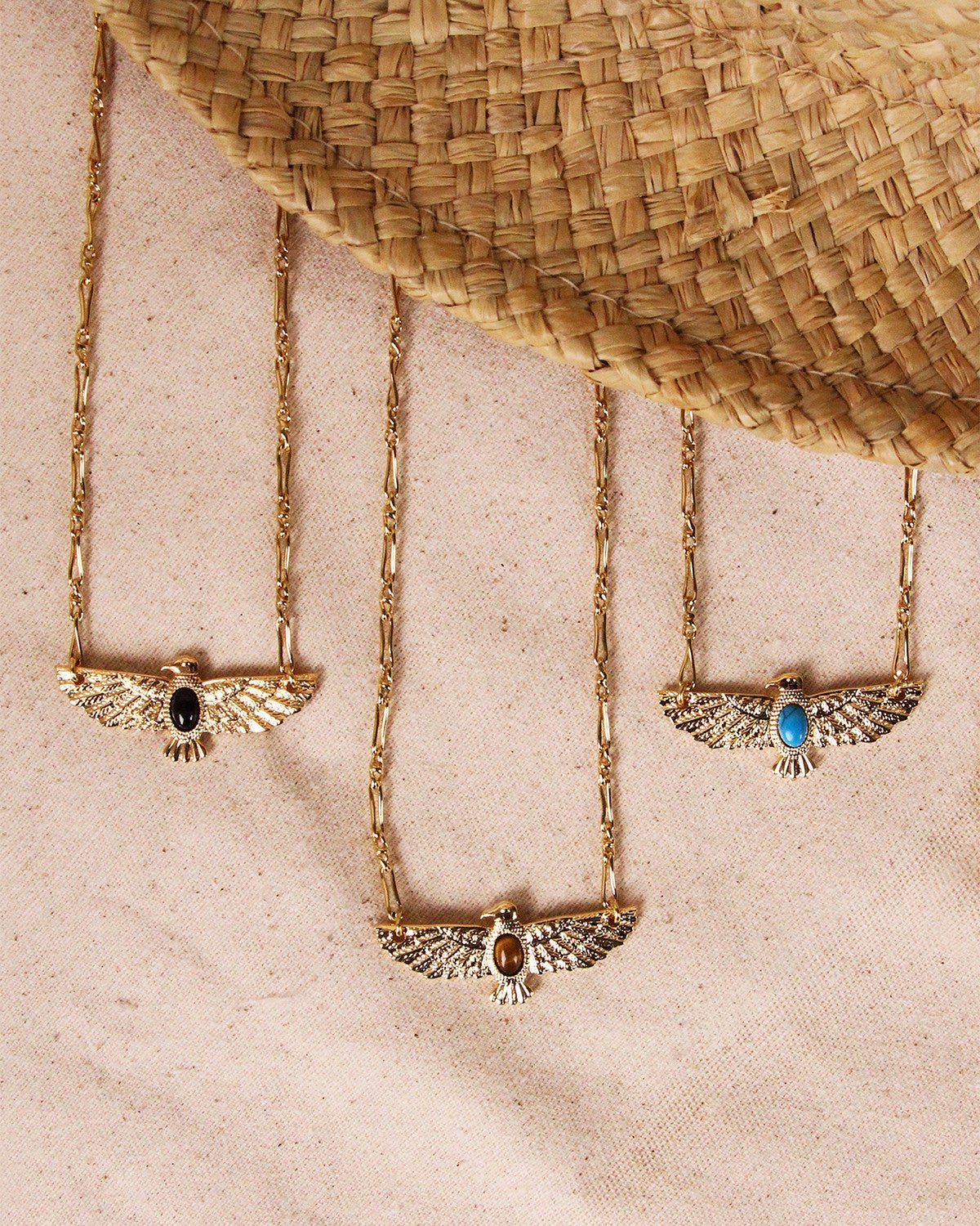 Necklace NILAI Brown