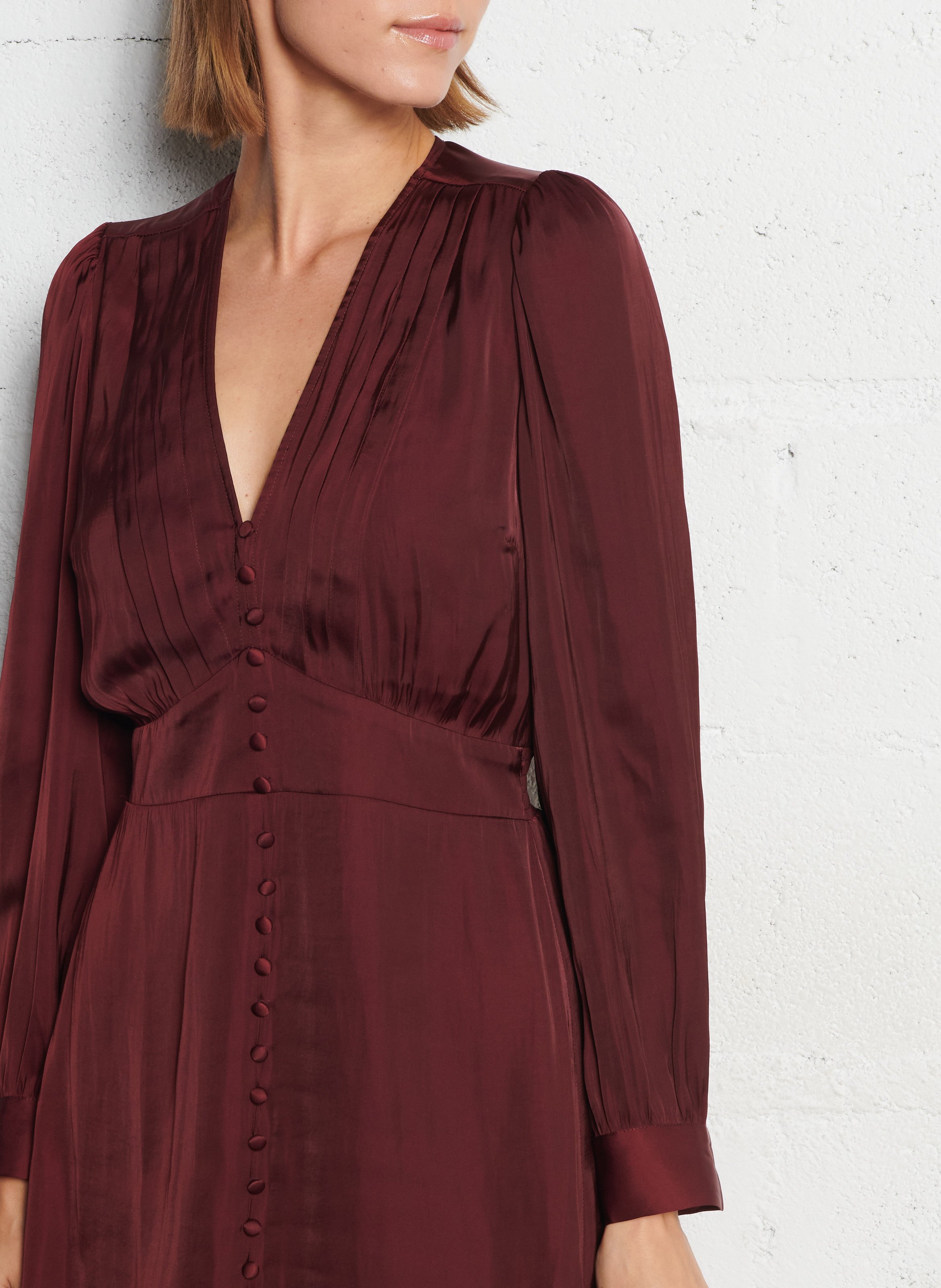 Midi-Faltenkleid IKKS Violett