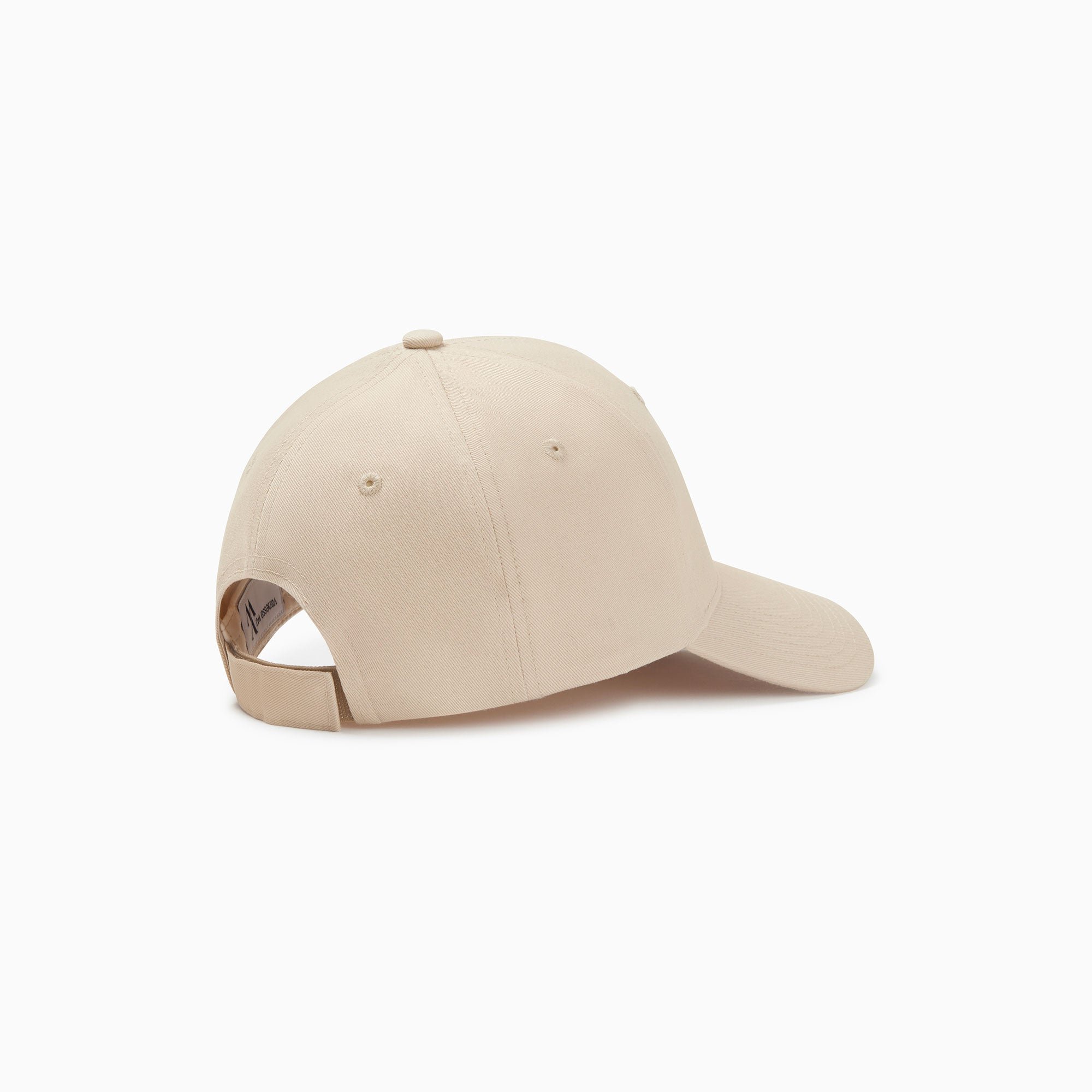 Leopard canvas cap with embroidered logo VANESSA WU Beige