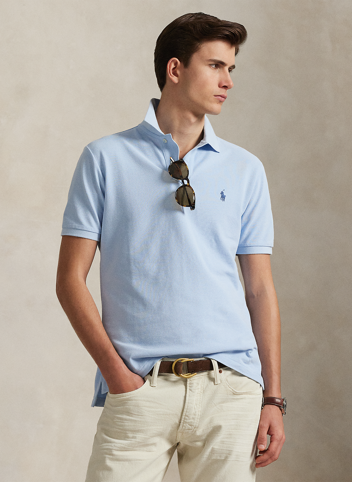 Polo slim-fit en coton POLO RALPH LAUREN Bleu
