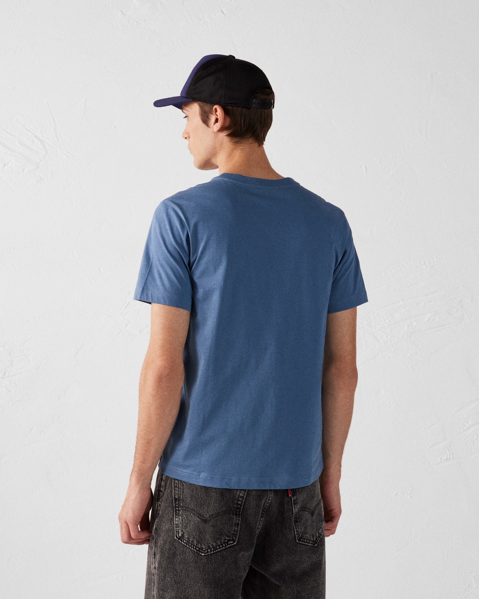 Men's round neck cotton Pedro t-shirt JOTT Blue