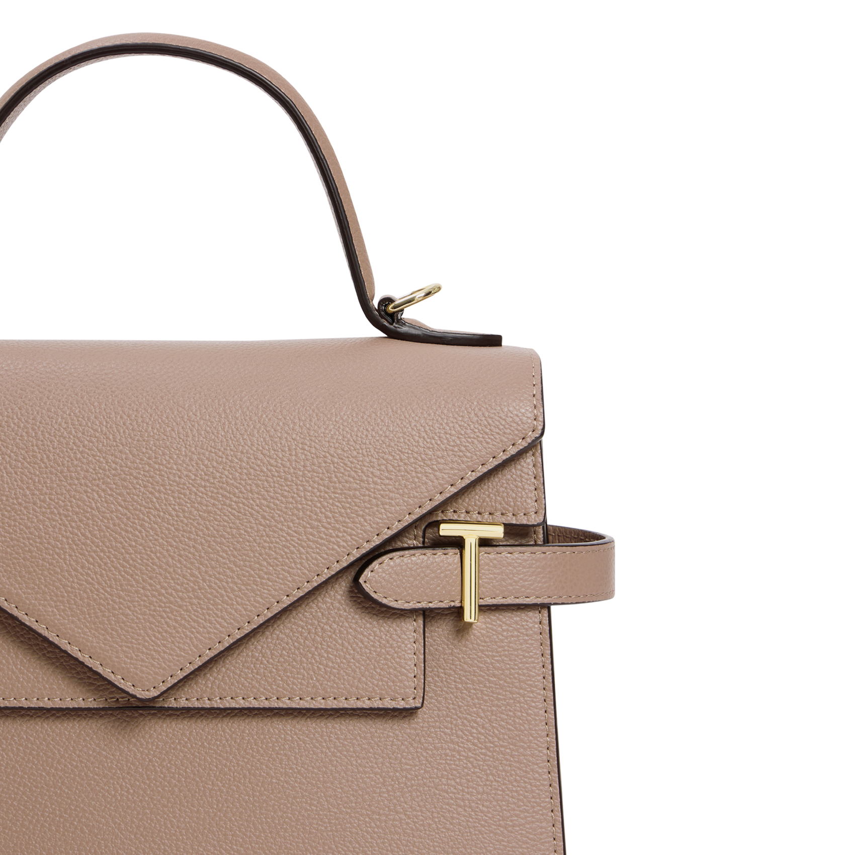 Sac bandoulière en cuir LE TANNEUR Gris