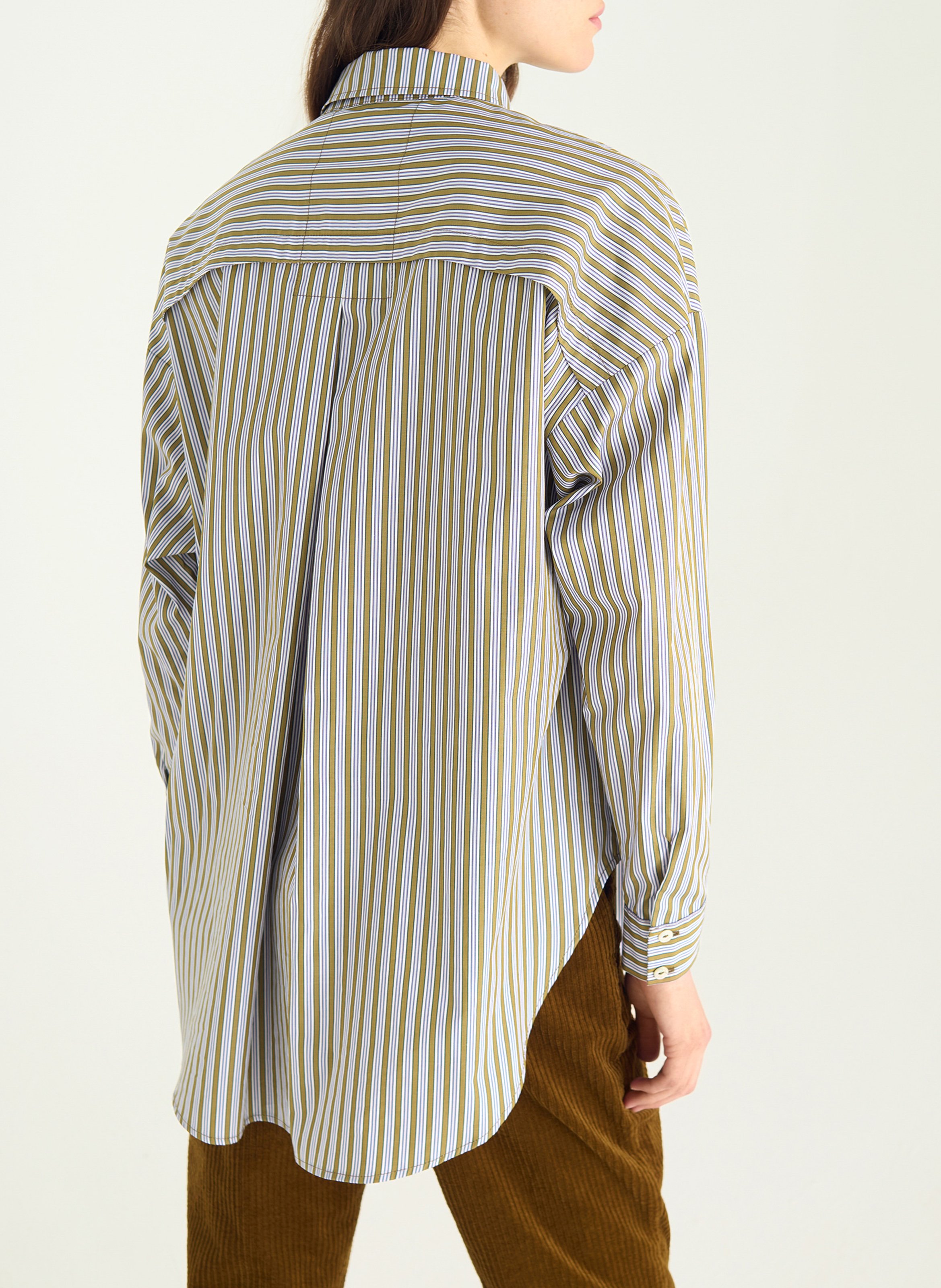 Blouse met klassieke kraag COTELAC Groen