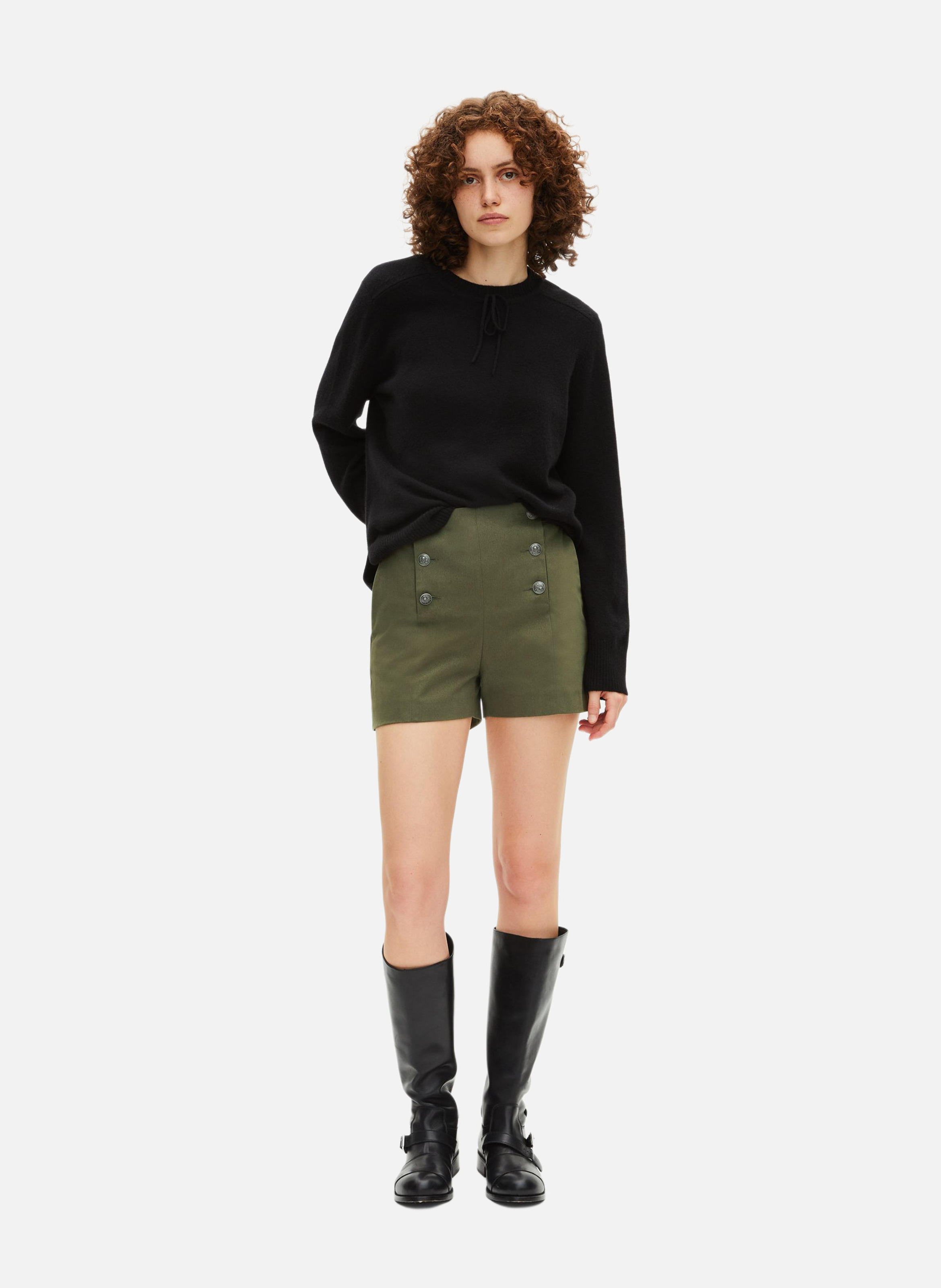 Short droit double boutonnage THE KOOPLES Vert