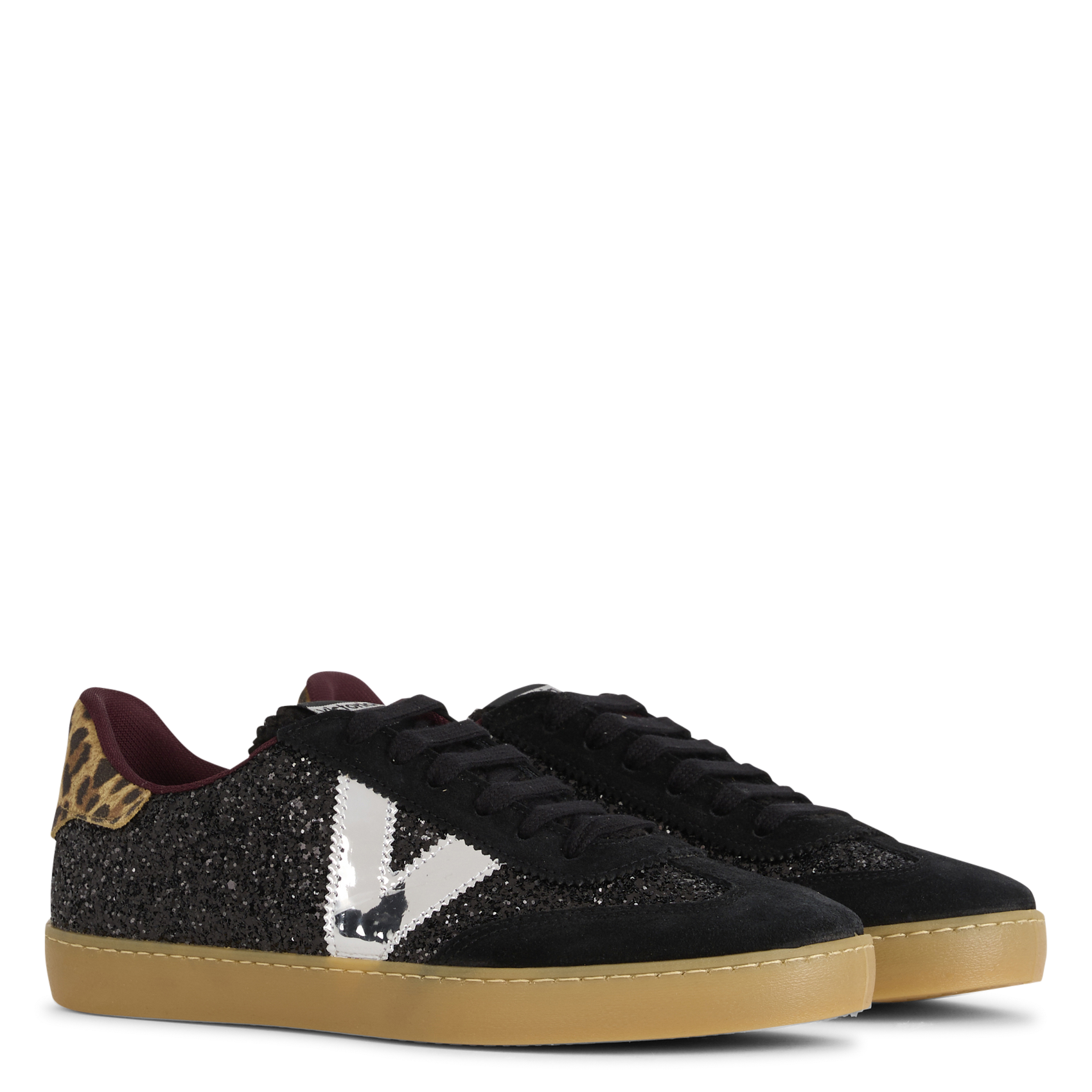 Low diamant&eacute; trainers VICTORIA Black