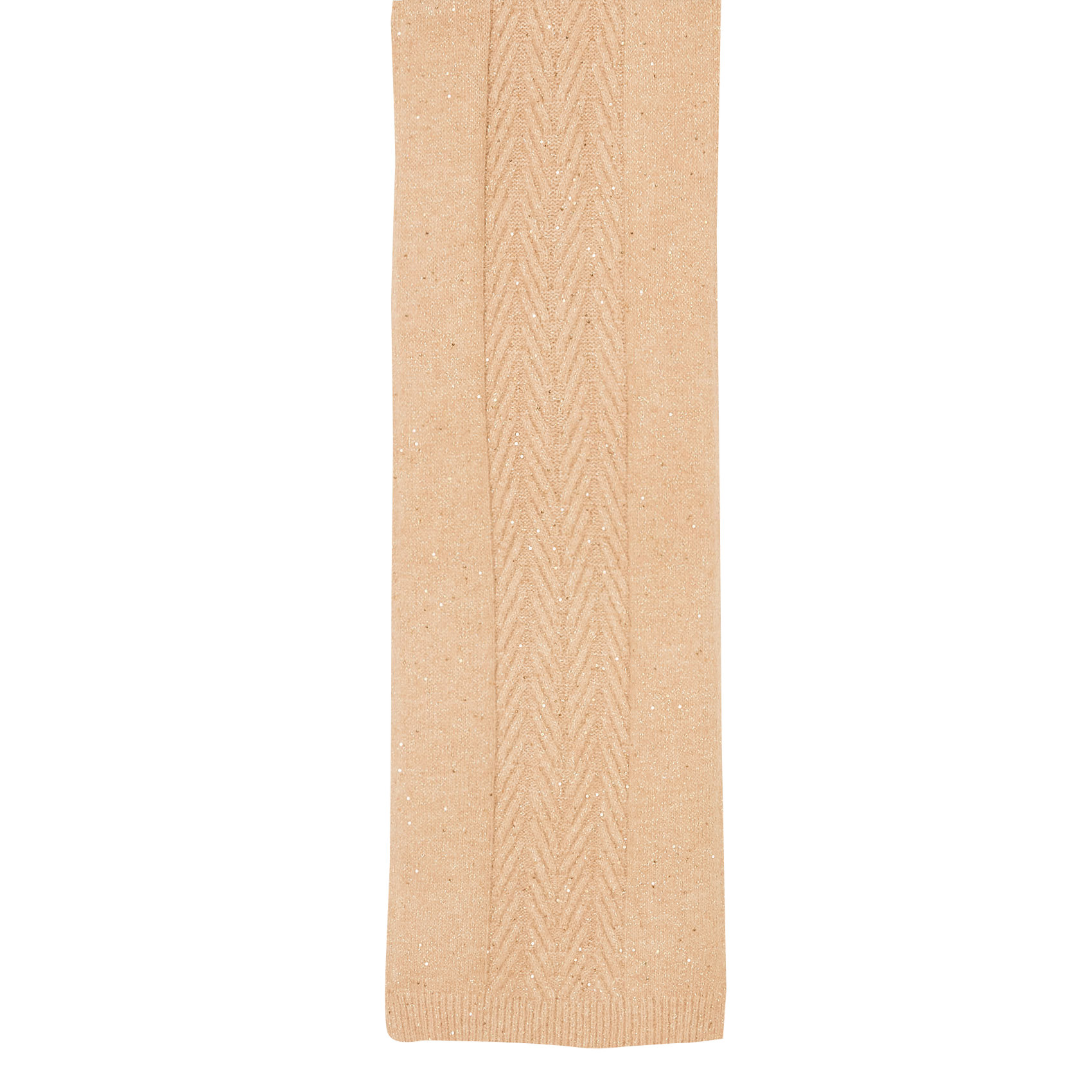 Écharpe tricôtée avec sequins LA FEE MARABOUTEE Marron