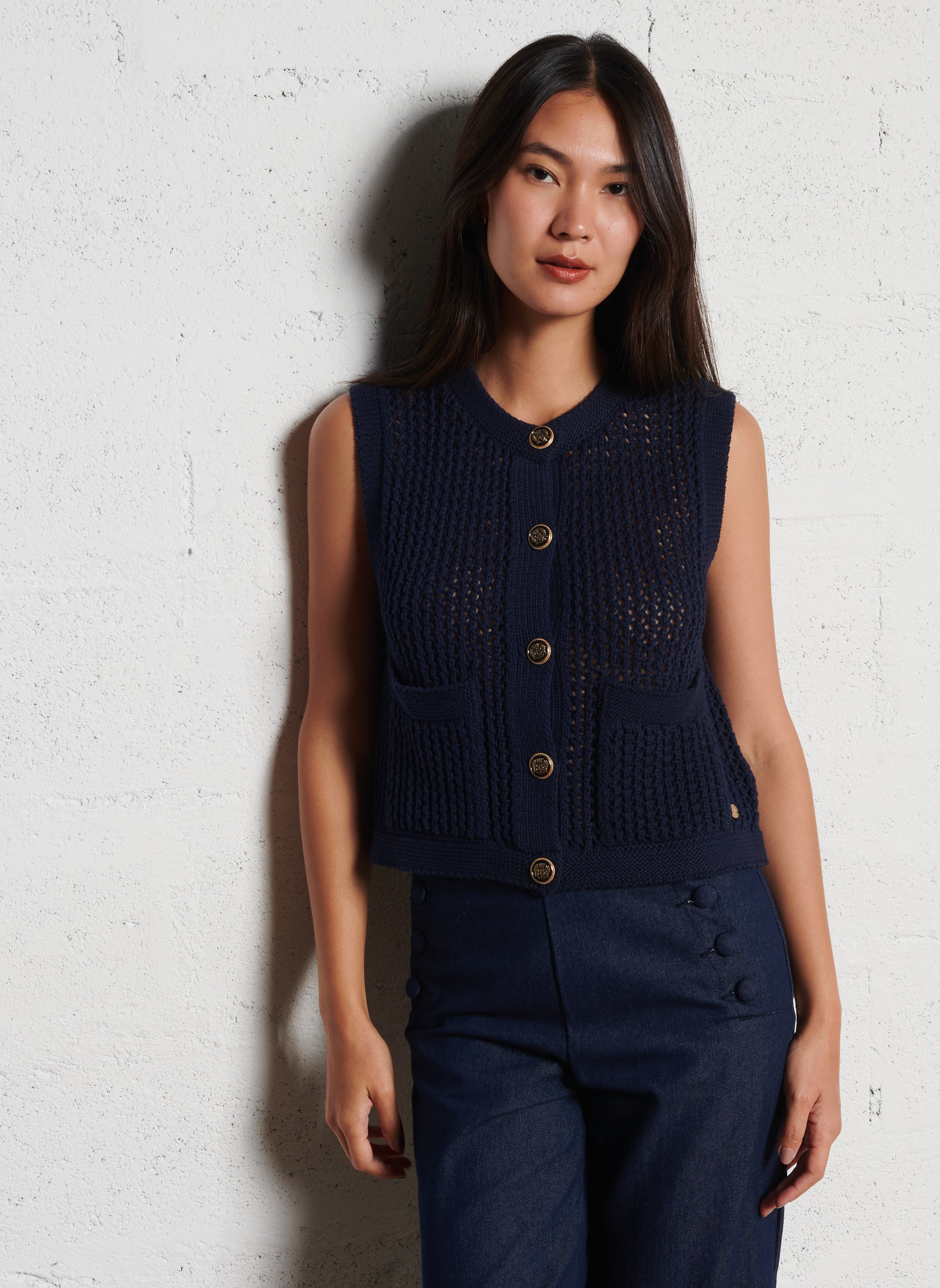 Gerade geschnittener Kurzrock in Glanzleder-Optik LA PETITE ETOILE Blau