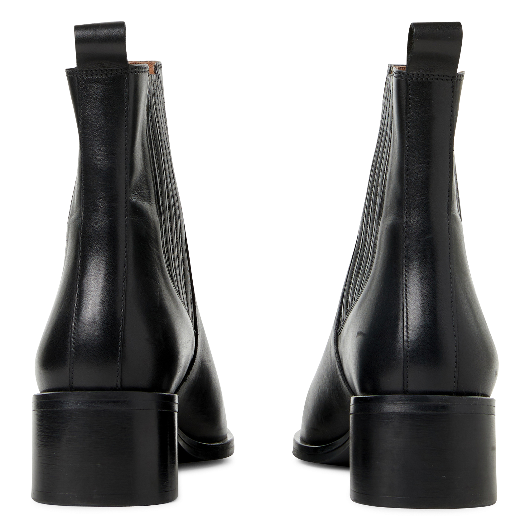 Metallic leather ankle boots  SAISON 1865 Black