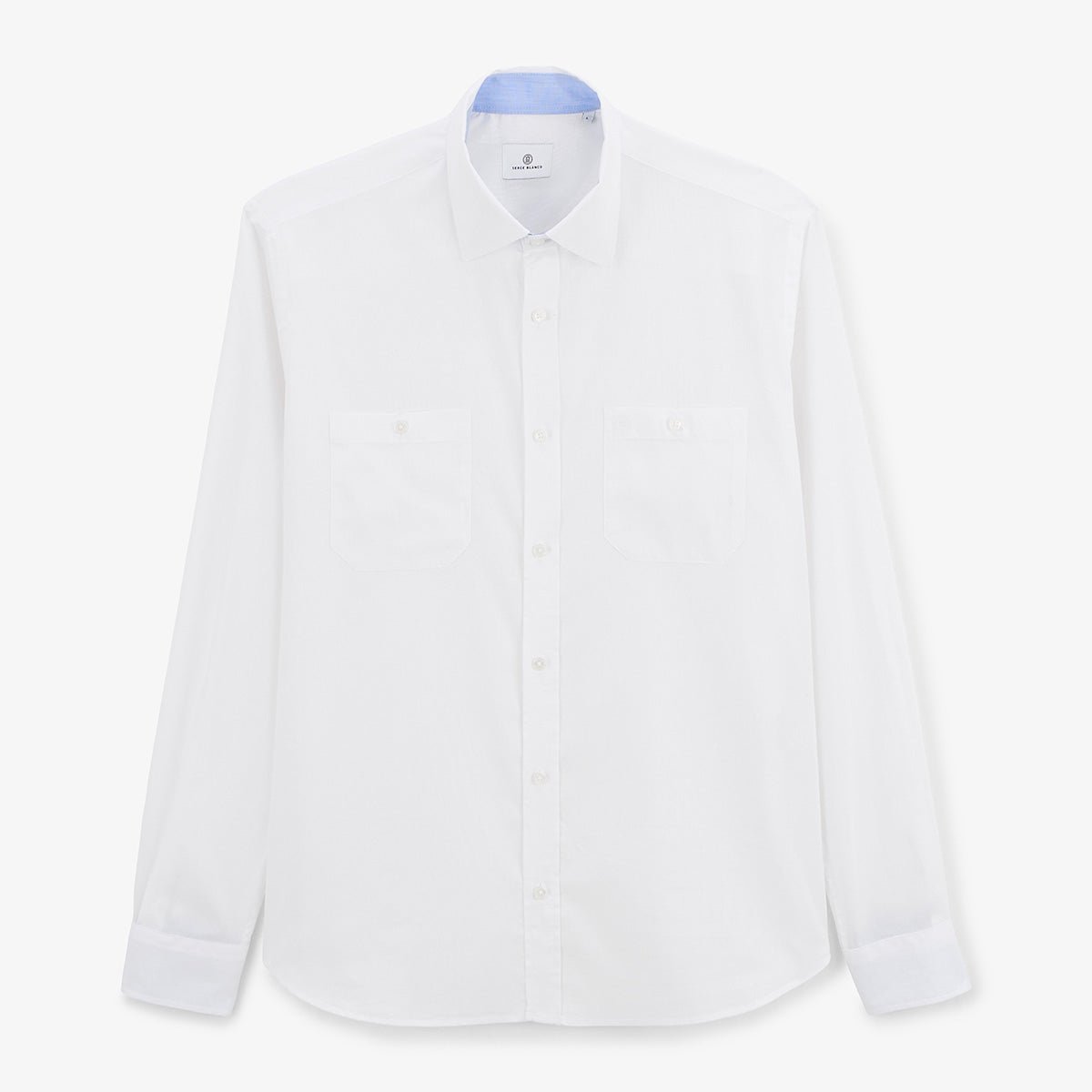 Long-sleeved cotton shirt SERGE BLANCO White
