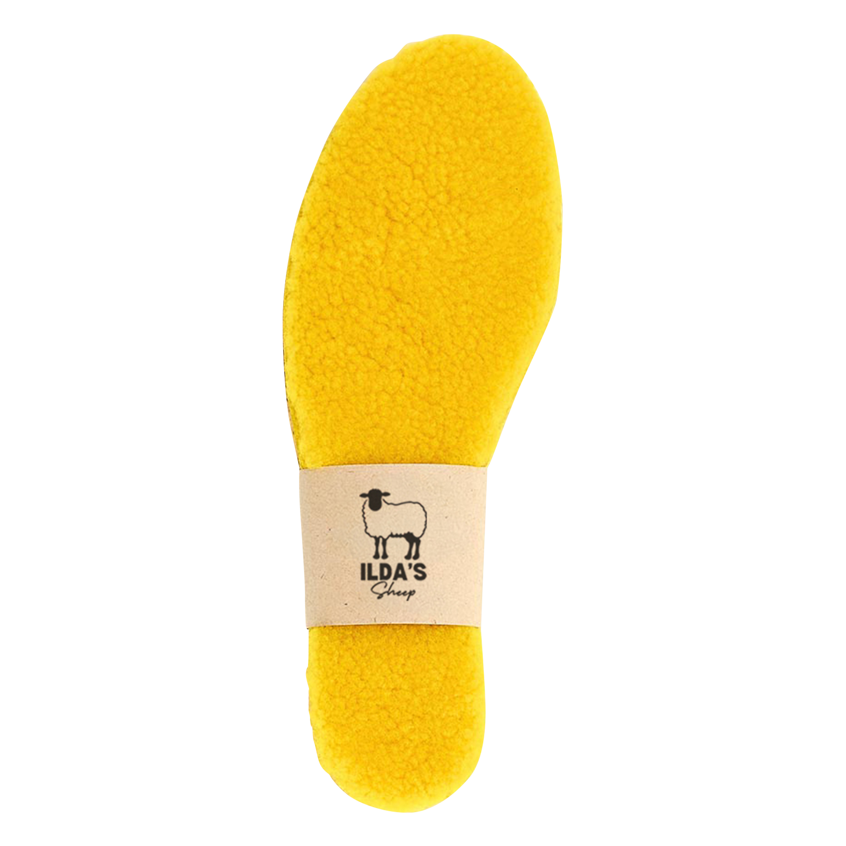 Einlegesohlen aus Merinowolle und Kork ILDA'S SHEEP Gelb