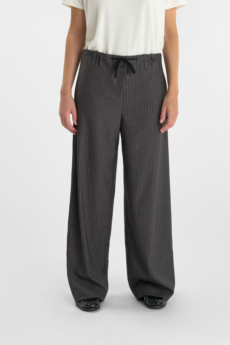 Loose, wide-leg pants LE TEMPS DES CERISES Grey