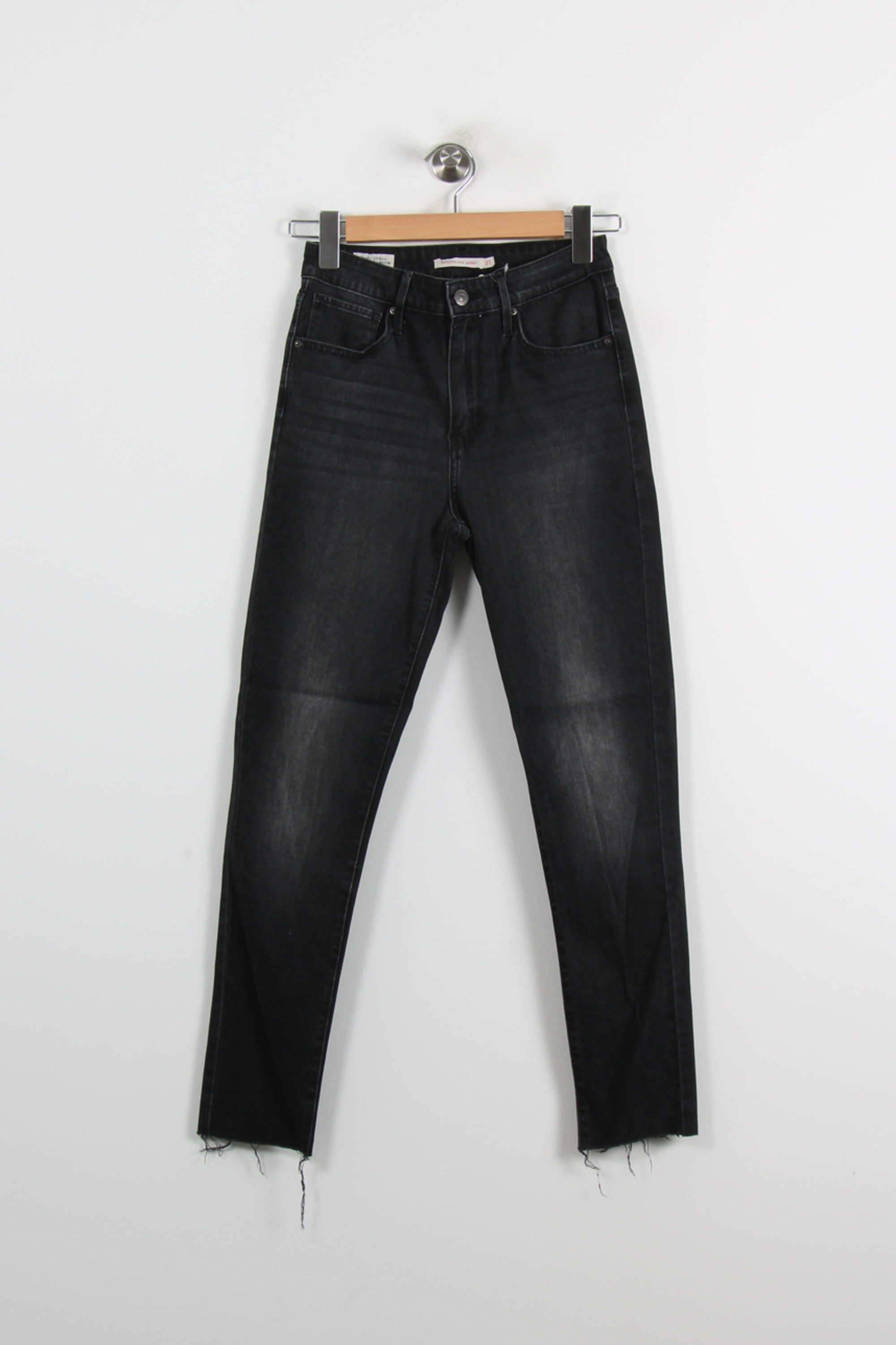 Cropped slim jeans with studs LEVI'S - Seconde main Black