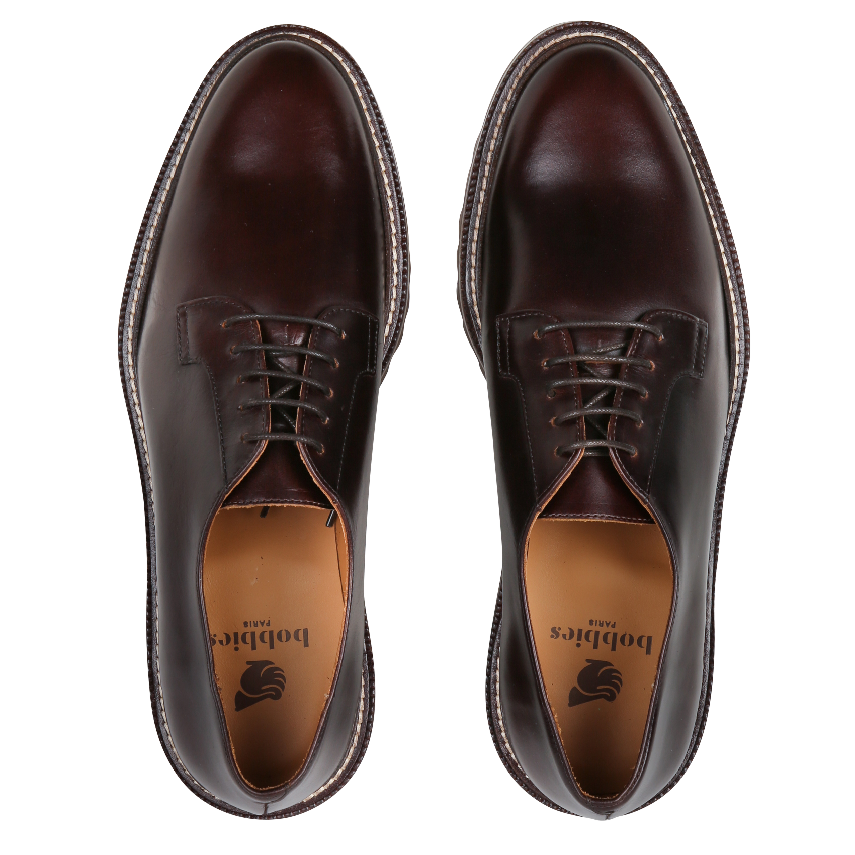 Derbies en cuir BOBBIES Marron