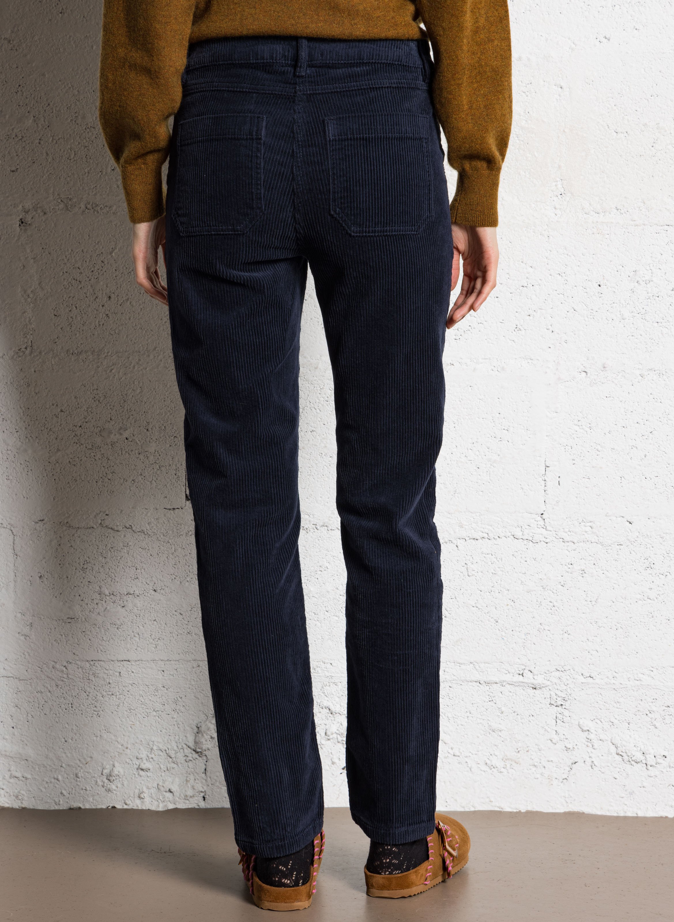 Pantalon chino en coton mélangé MAISON 123 Violet