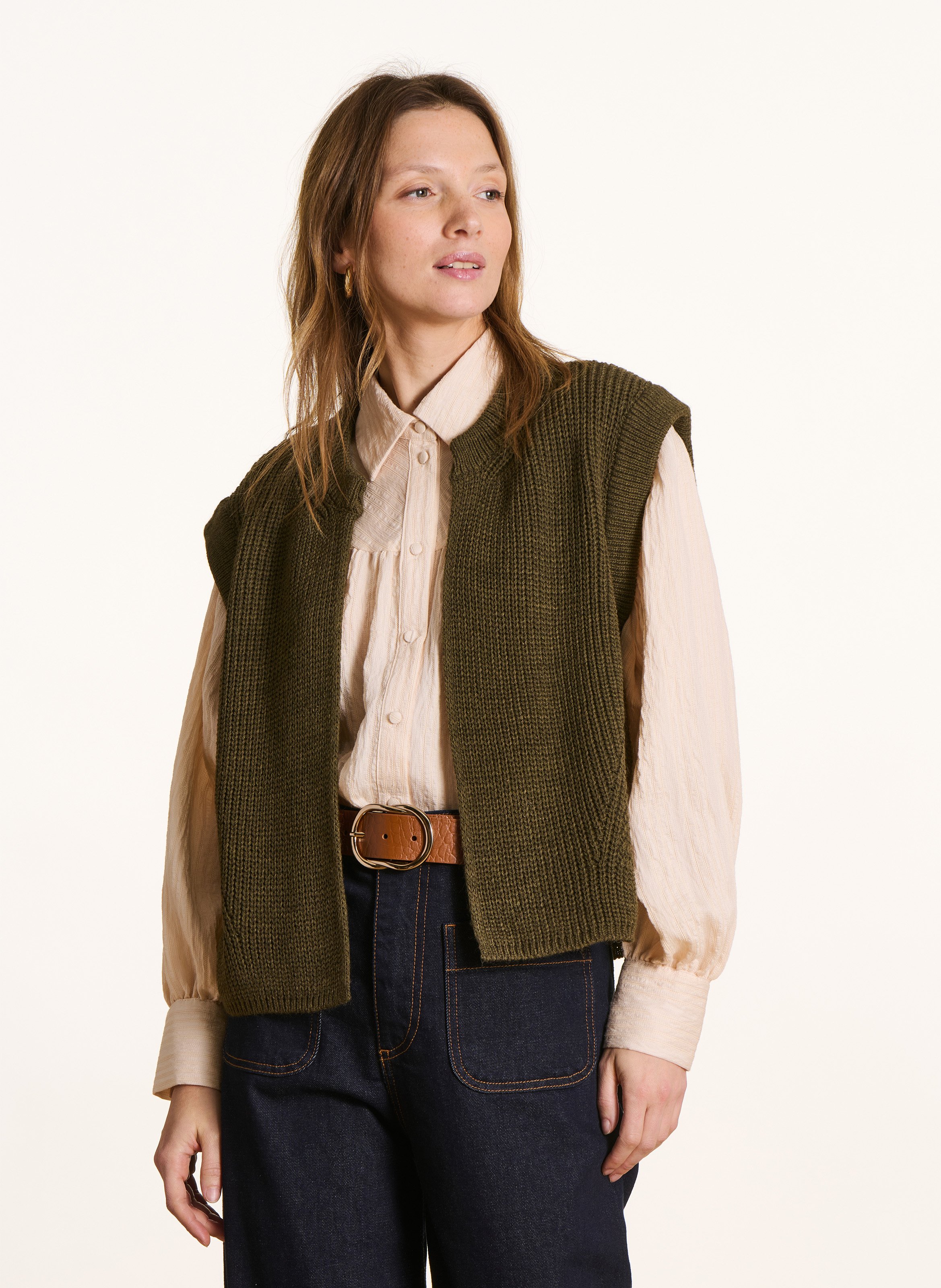 Round-neck cardigan LA FEE MARABOUTEE