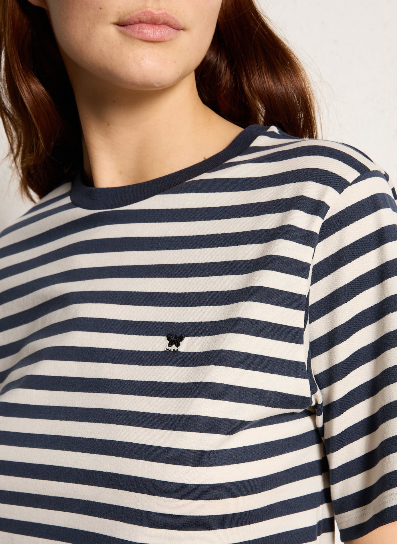 Tee-shirt droit col rond en coton MAX MARA WEEK END Beige