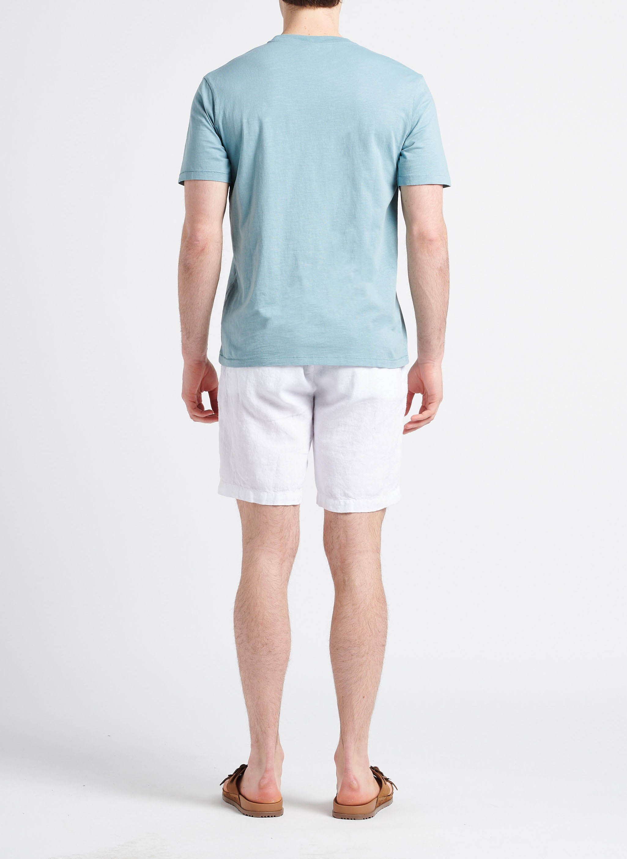 Tee-shirt sérigraphié en coton HARTFORD Bleu